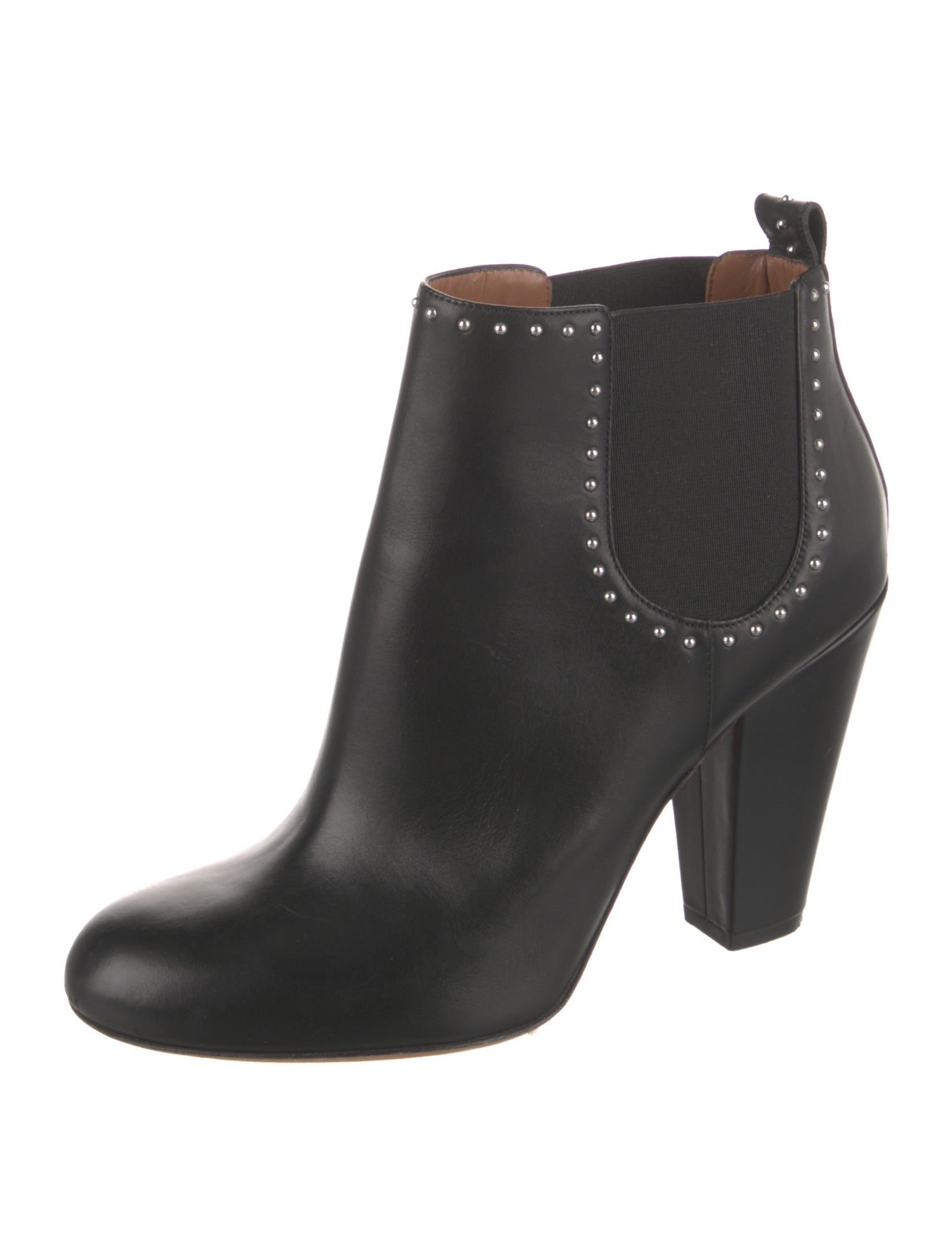 Givenchy Leather Studded Accents Chelsea Boots