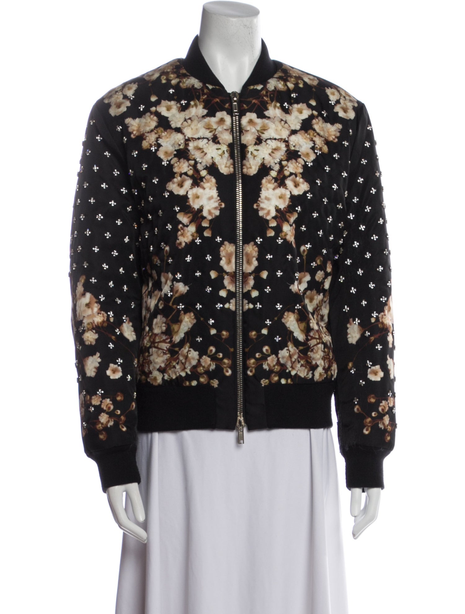 Givenchy Floral Print Bomber Jacket