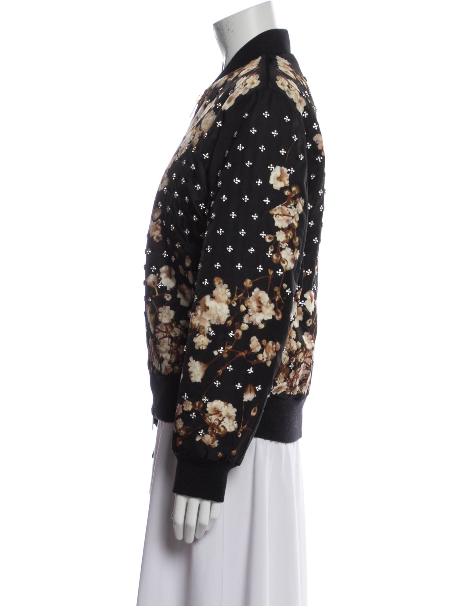 Givenchy Floral Print Bomber Jacket