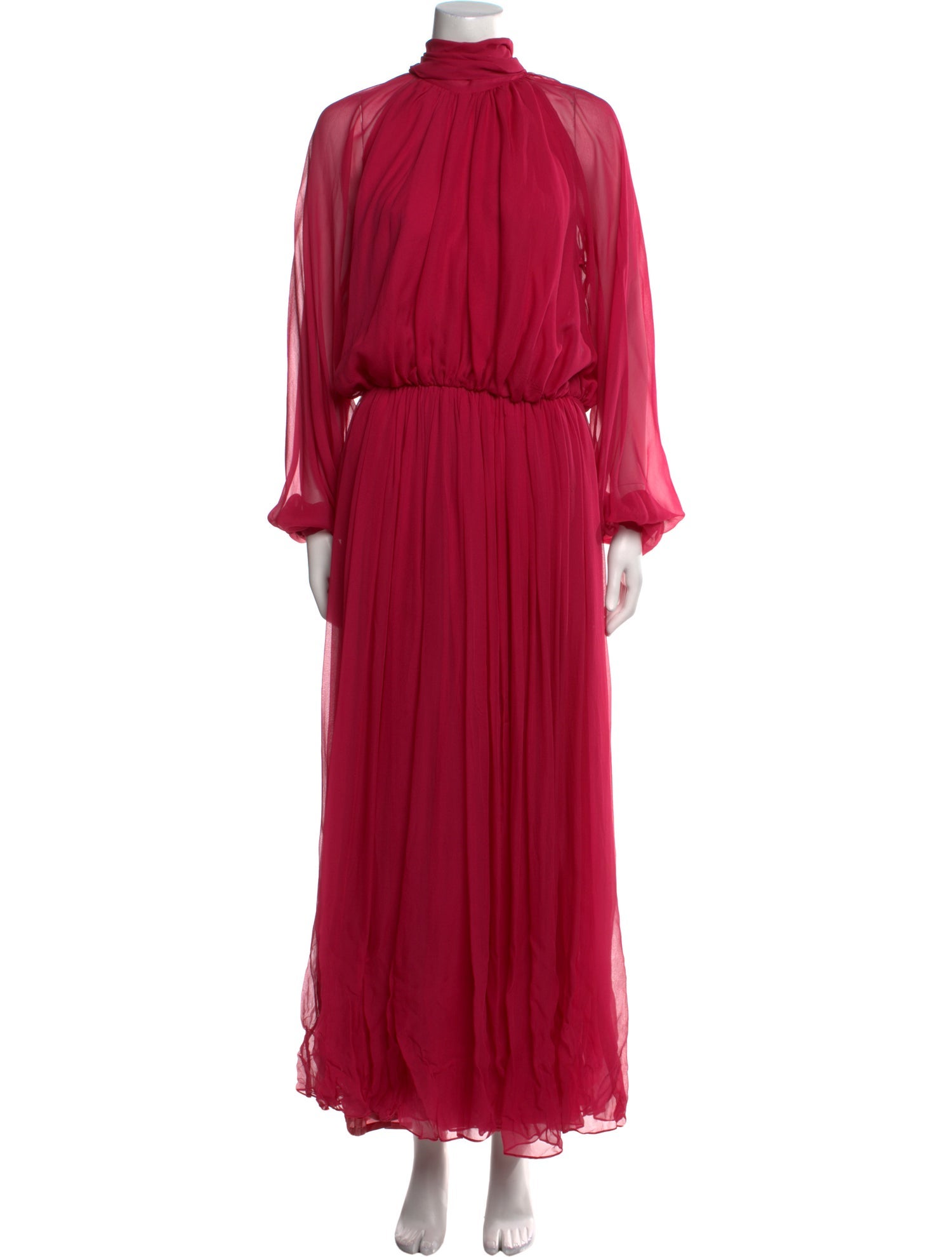 Givenchy Mock Neck Long Dress