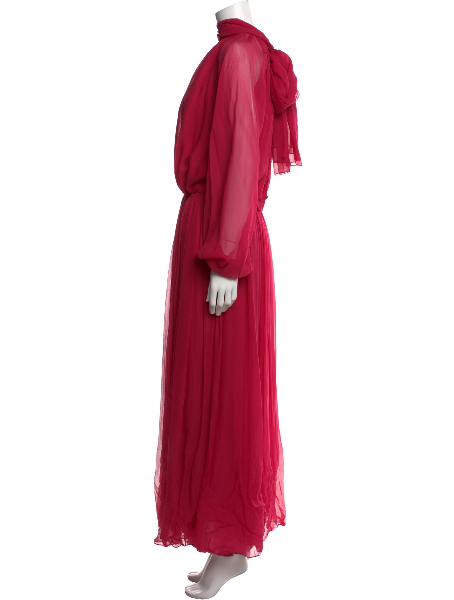 Givenchy Mock Neck Long Dress