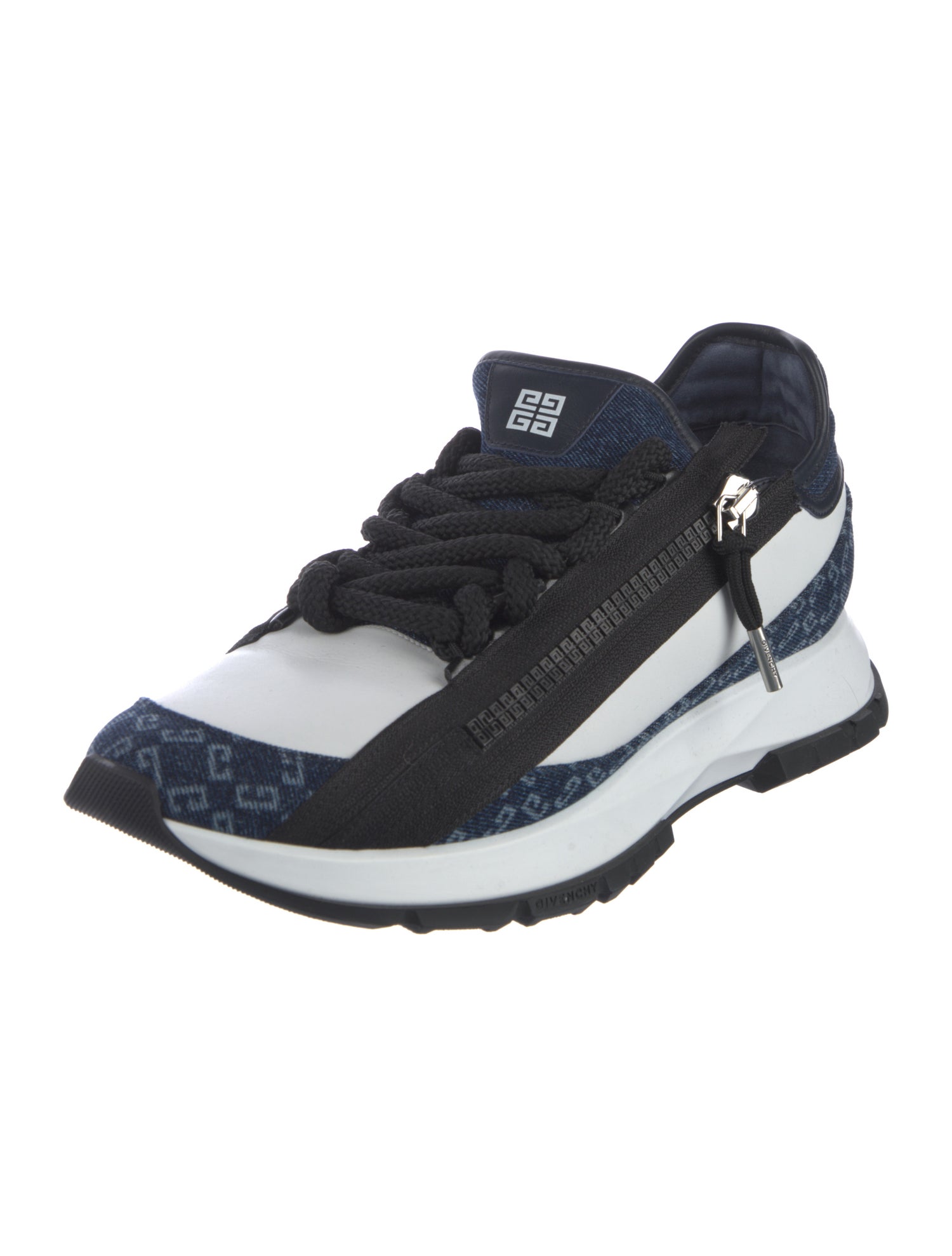 Givenchy Leather Colorblock Pattern Sneakers