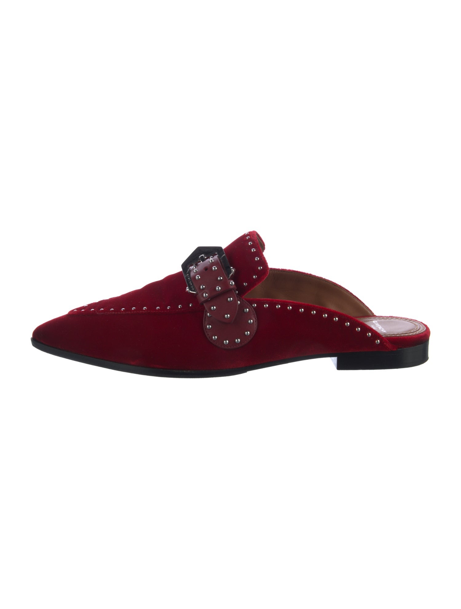 Givenchy Velvet Studded Accents Mules