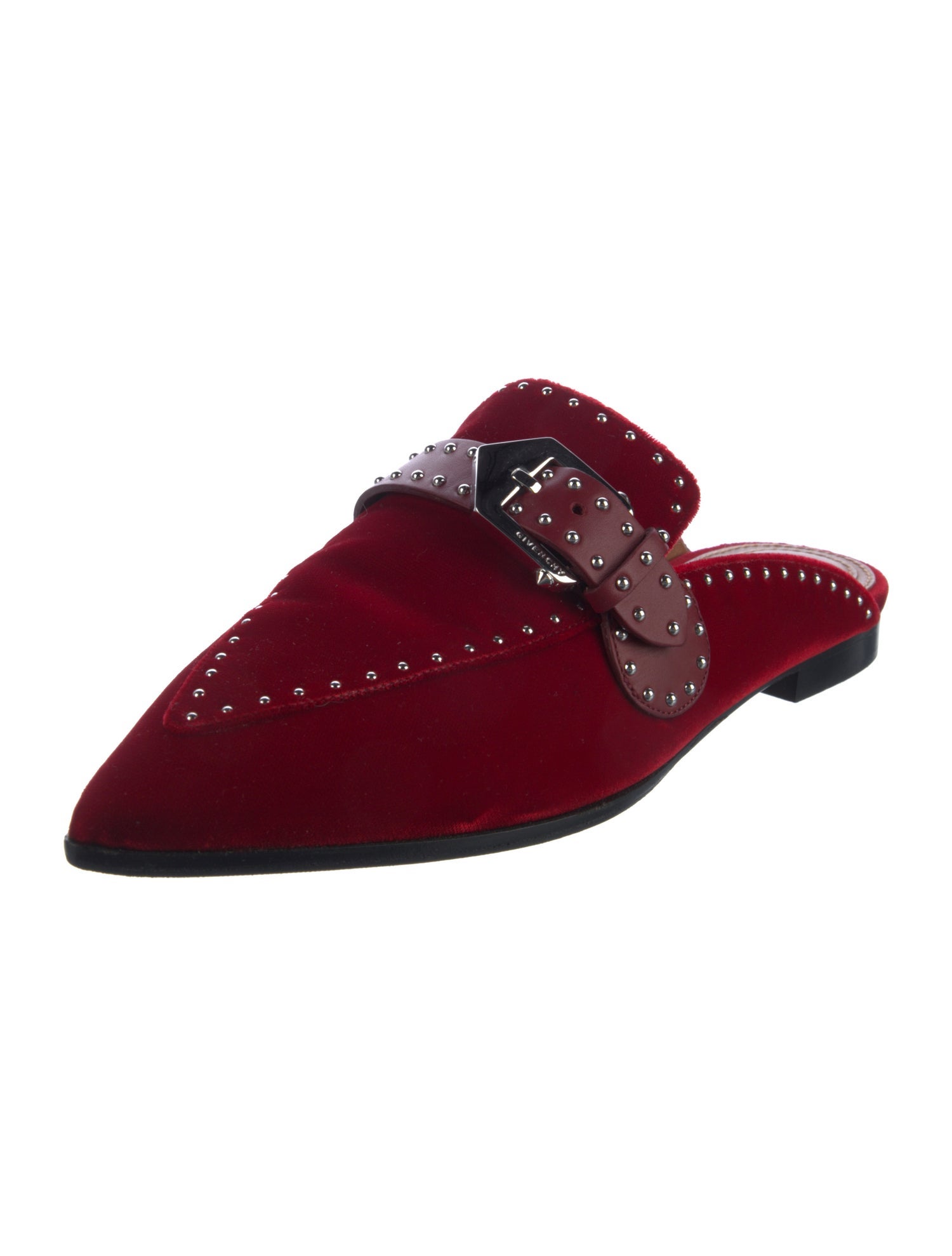 Givenchy Velvet Studded Accents Mules