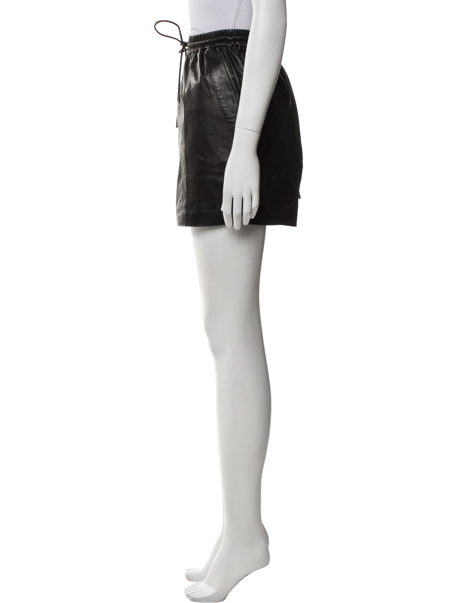 Givenchy Leather Mini Shorts