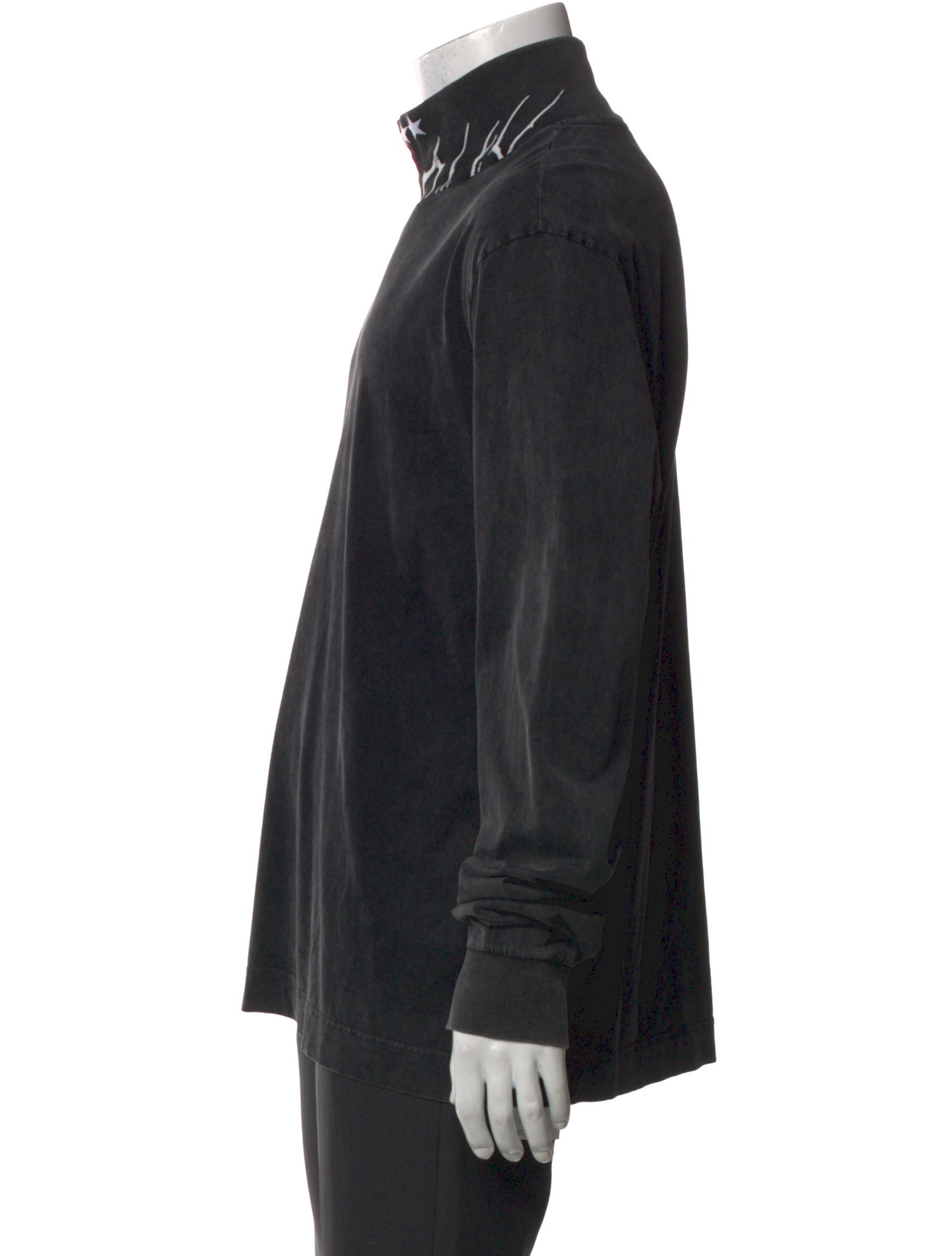 Givenchy Mock Neck Long Sleeve Henley