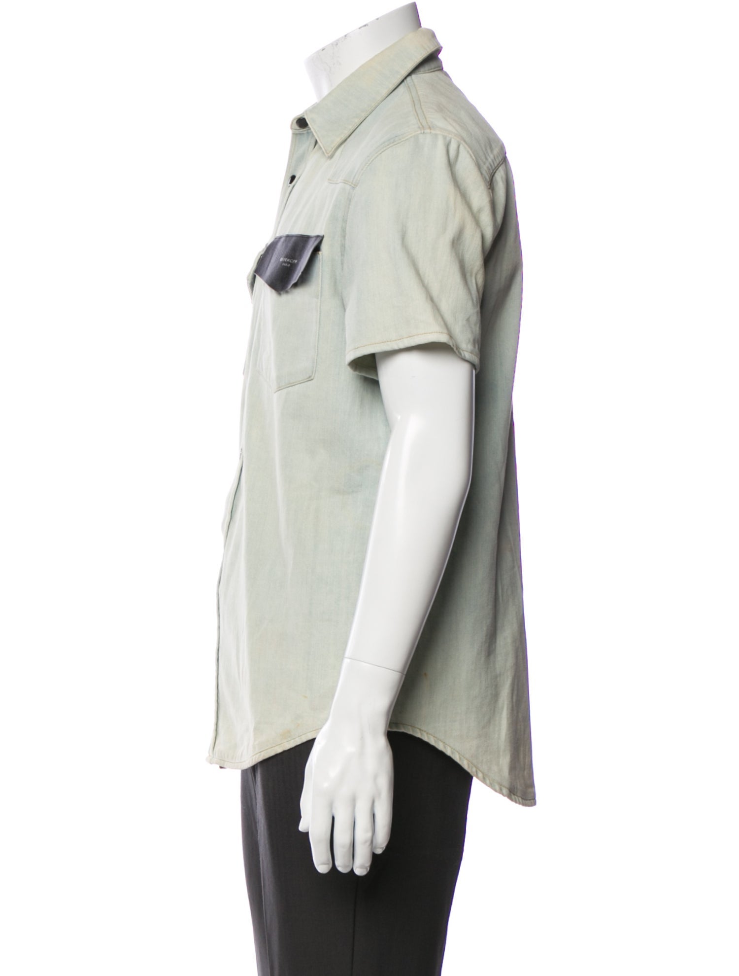 Givenchy Short Sleeve Denim Shirt