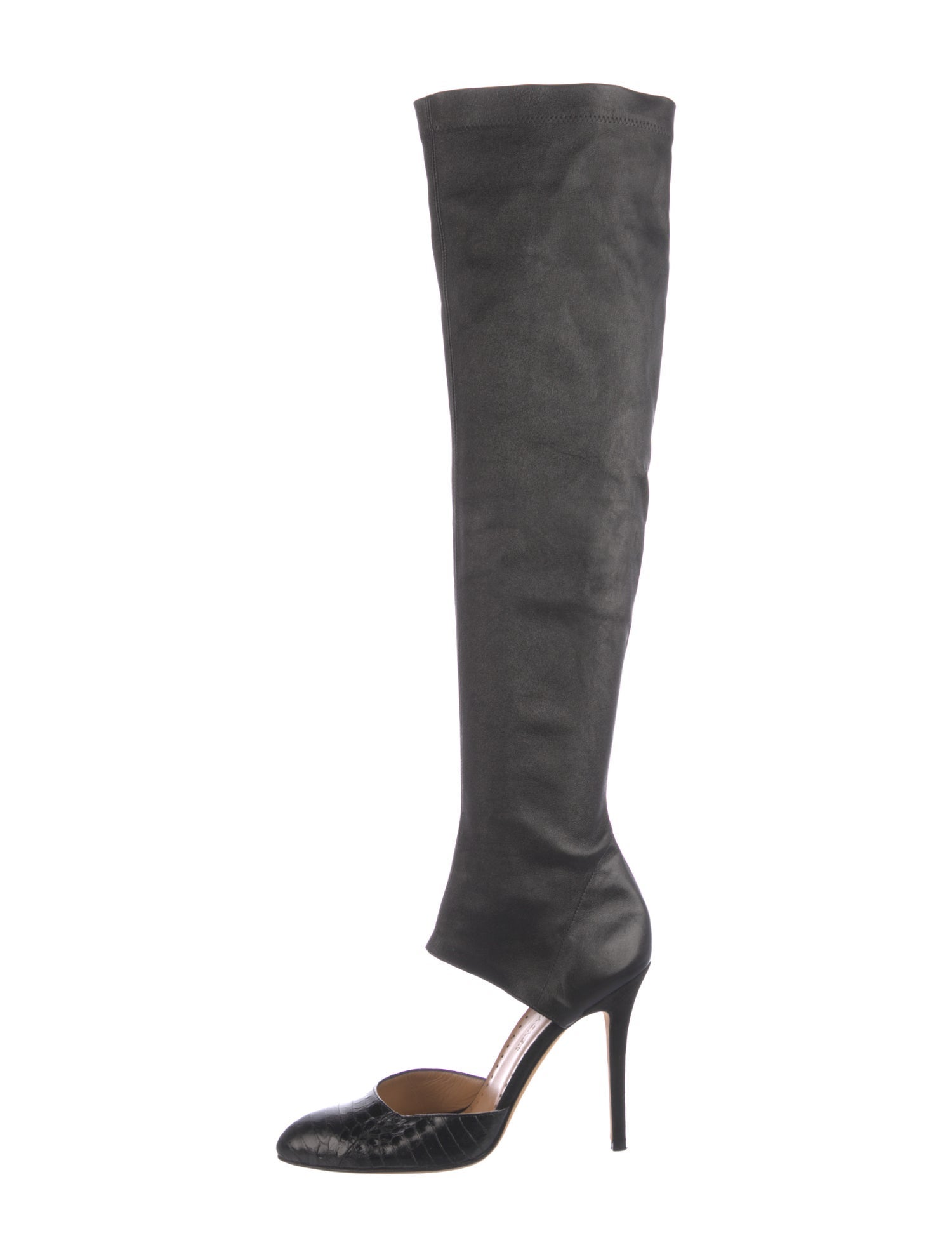 Alexa Wagner Leather Sock Boots
