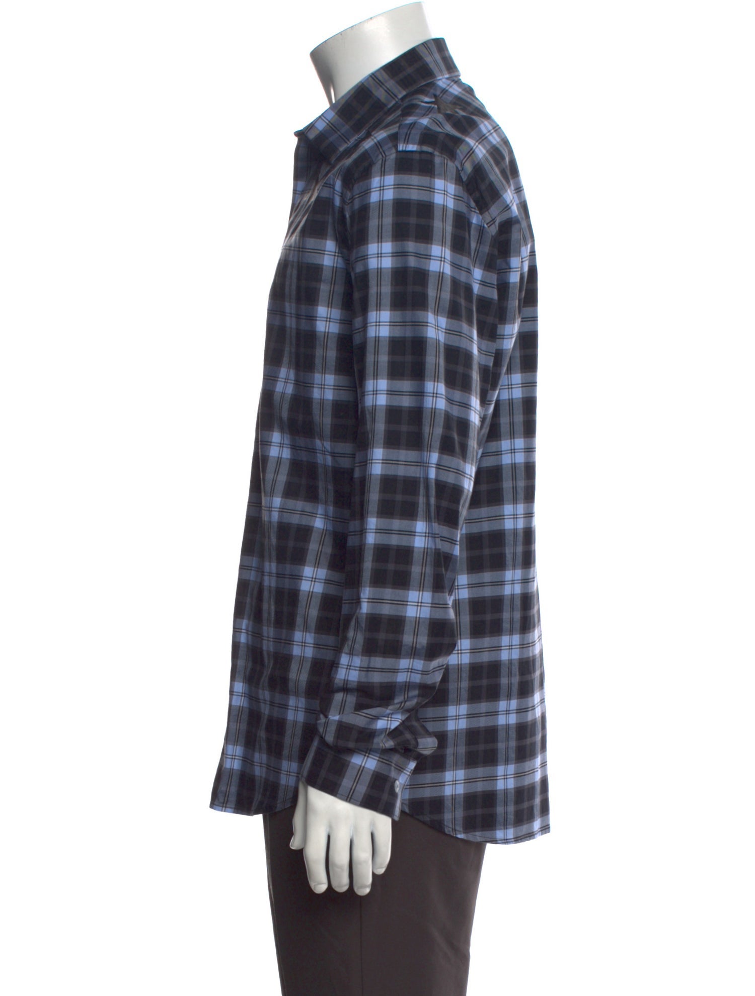 Givenchy Plaid Print Long Sleeve Shirt