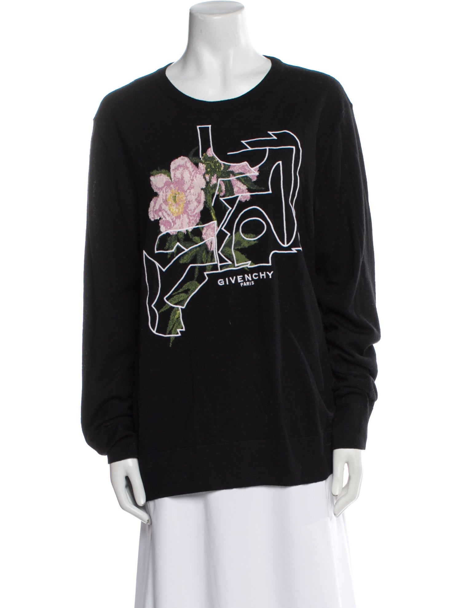 Givenchy Wool Graphic Print Pullover