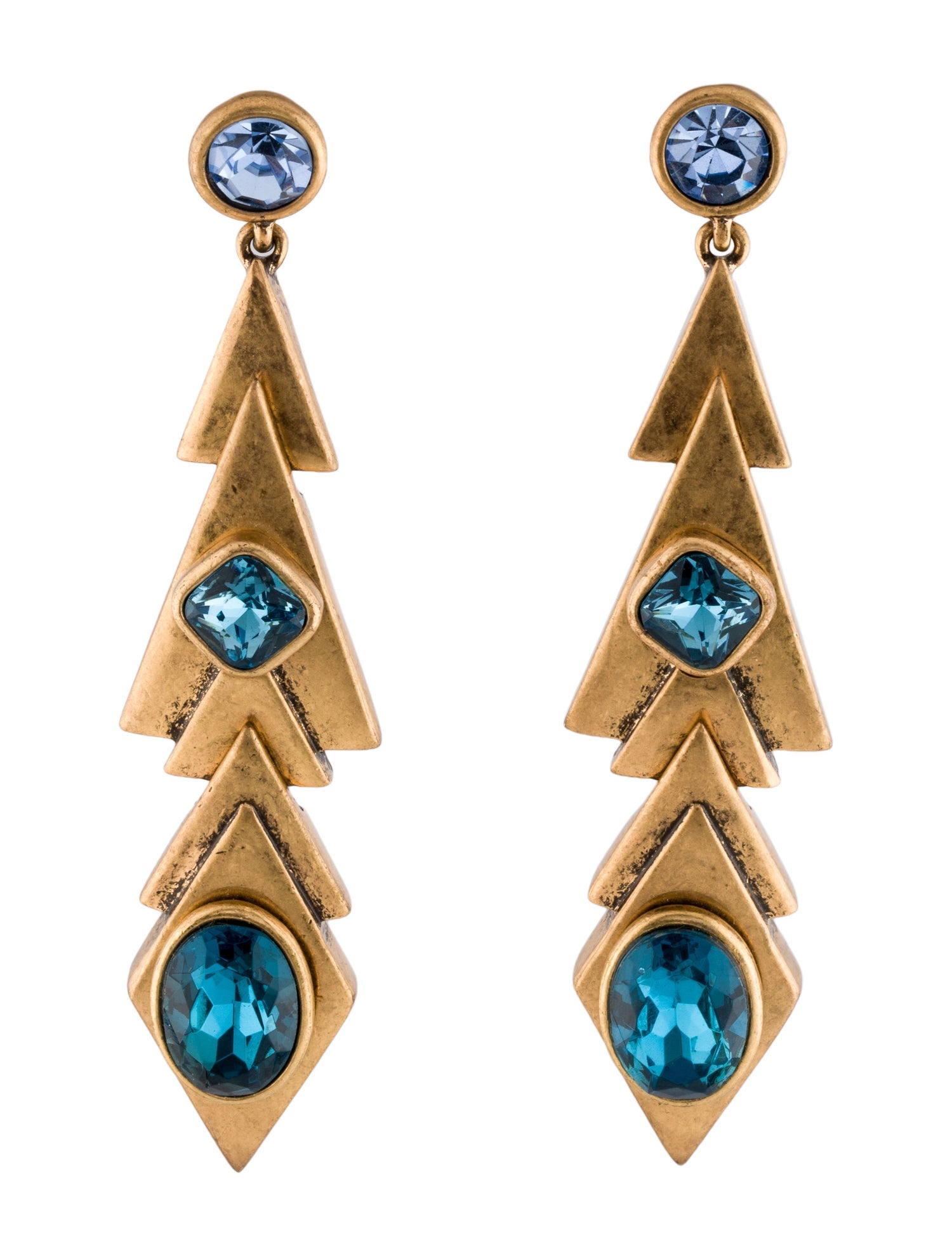Givenchy Vintage Crystal Drop Earrings