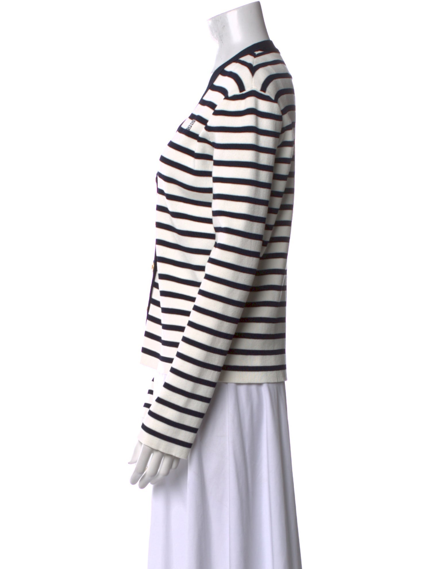 Givenchy Striped V-Neck Sweater