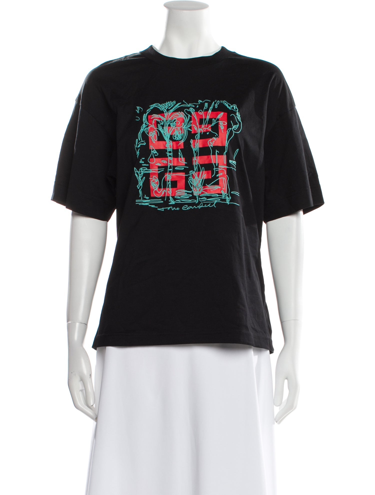Givenchy Graphic Print Crew Neck T-Shirt