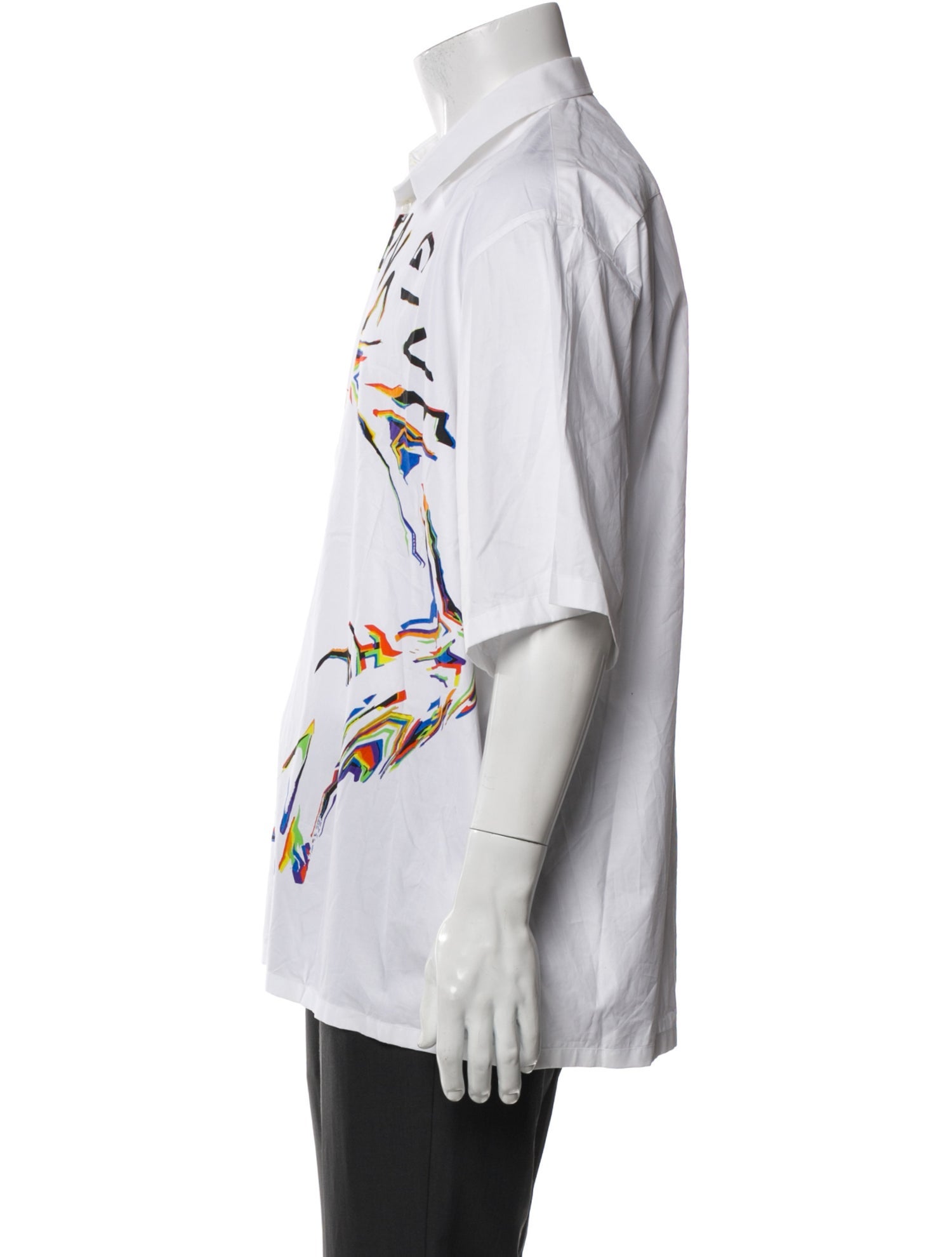 Givenchy Graphic Print Three-Quarter Sleeve Shirt