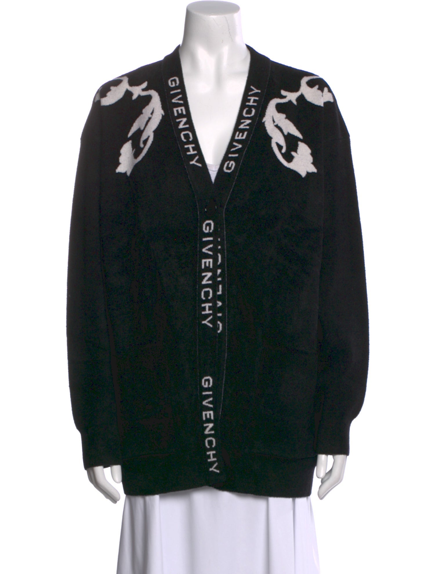 Givenchy Printed V-Neck Sweater w/ Tags