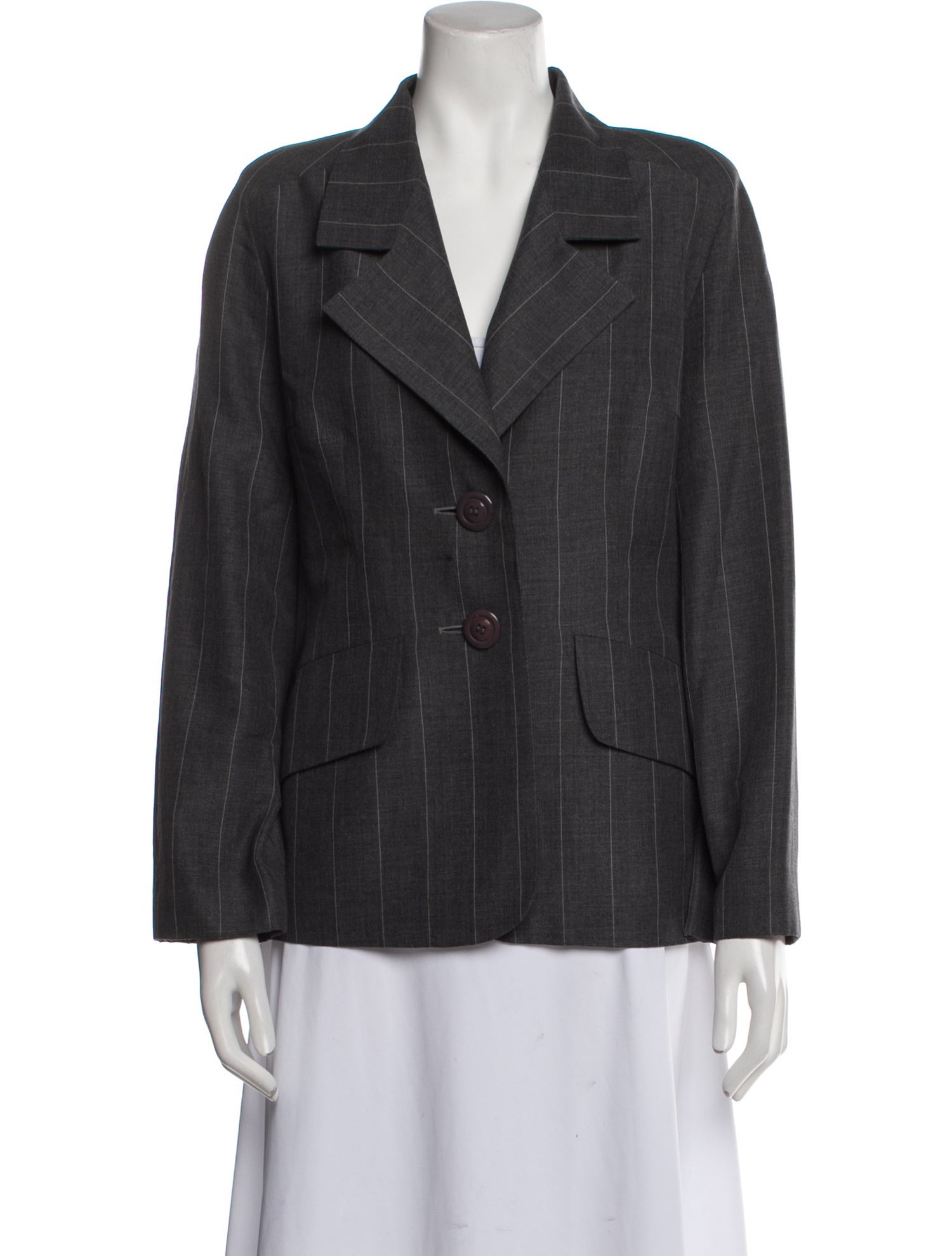 Givenchy Wool Plaid Print Blazer