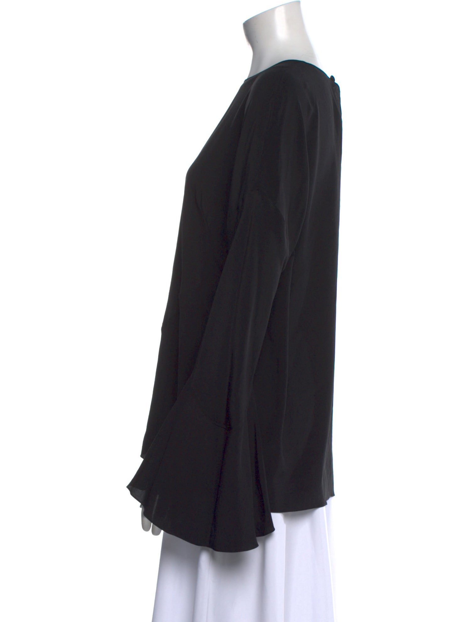 Givenchy Silk Bateau Neckline Blouse w/ Tags