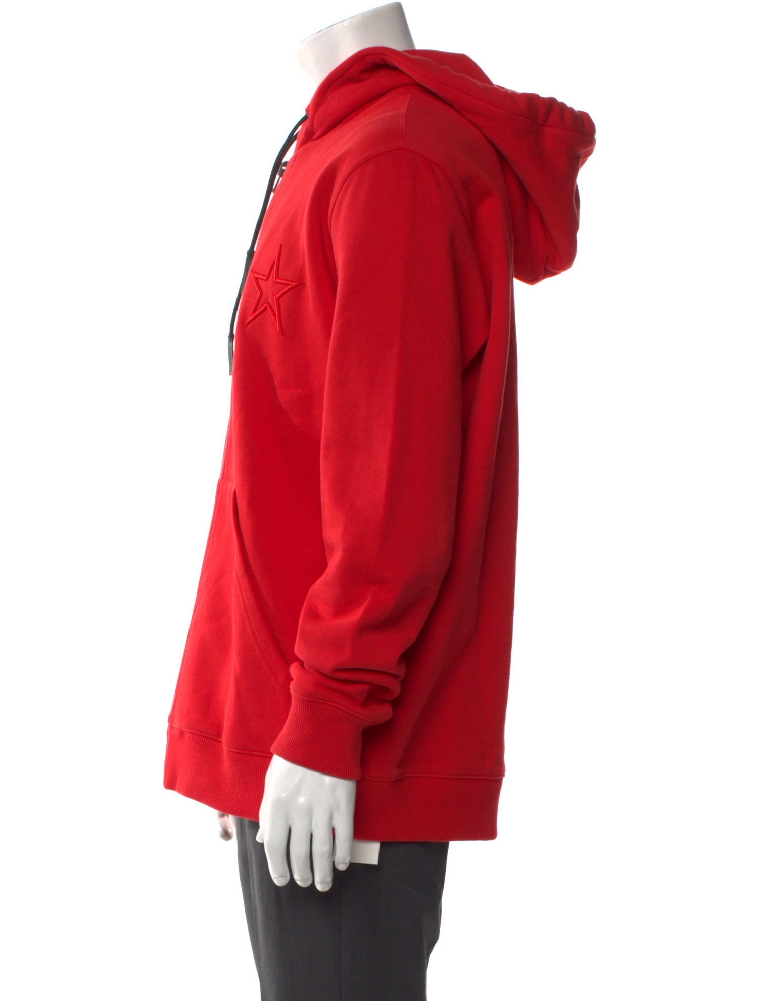 Givenchy Graphic Print V-Neck Hoodie