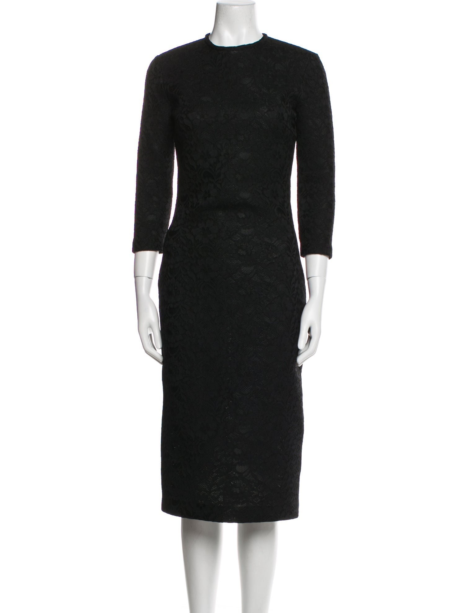 Givenchy Crew Neck Midi Length Dress