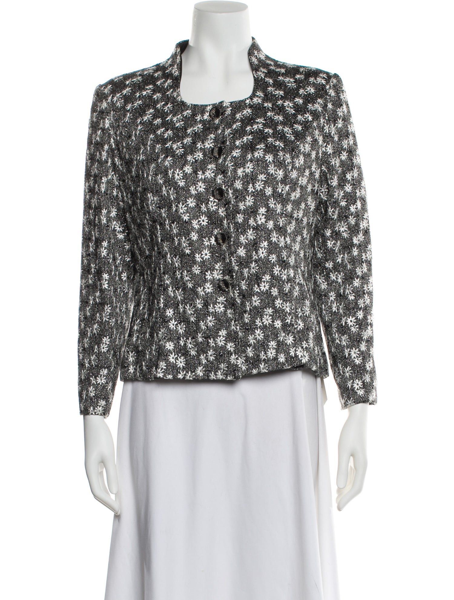 Givenchy Vintage Floral Print Evening Jacket