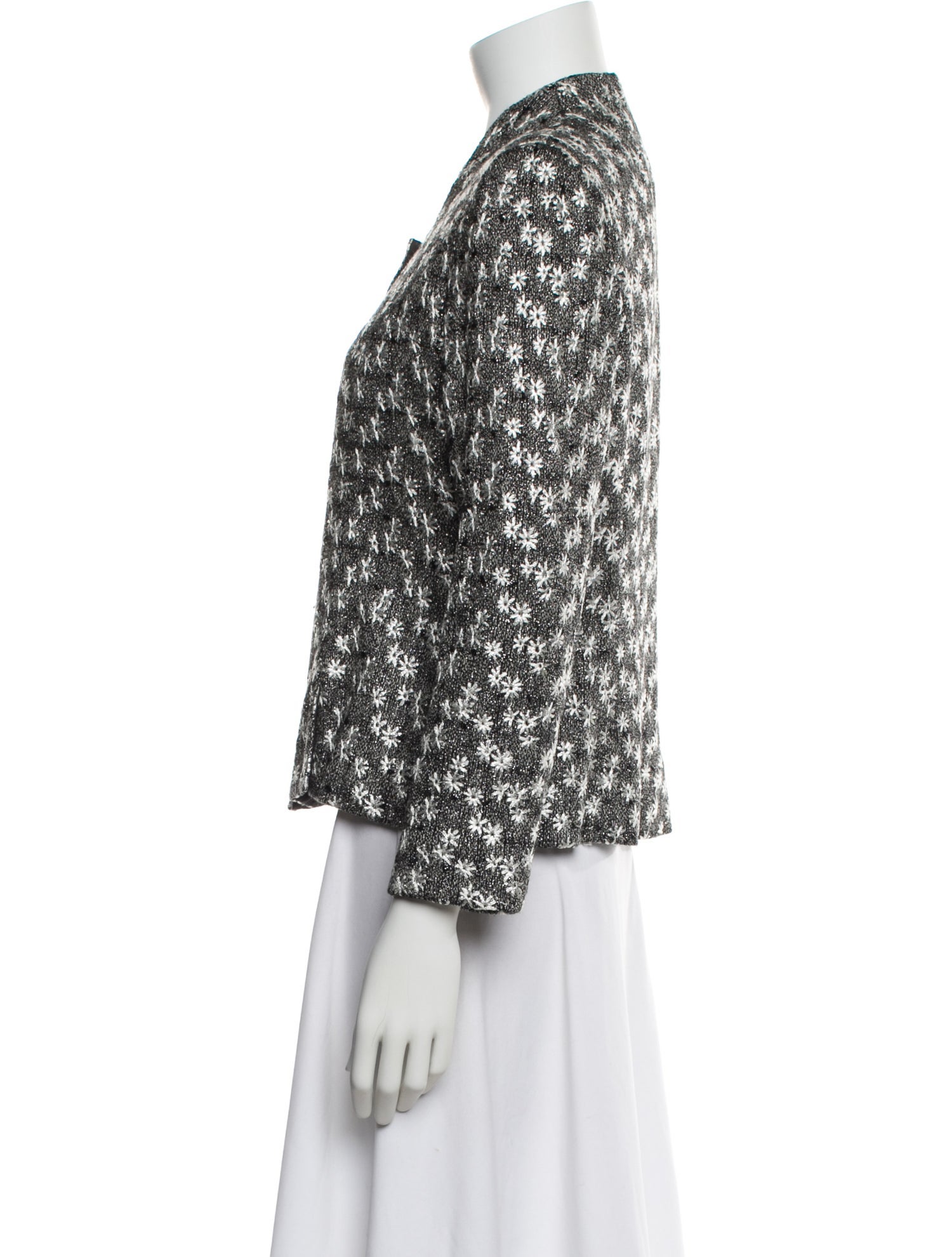 Givenchy Vintage Floral Print Evening Jacket