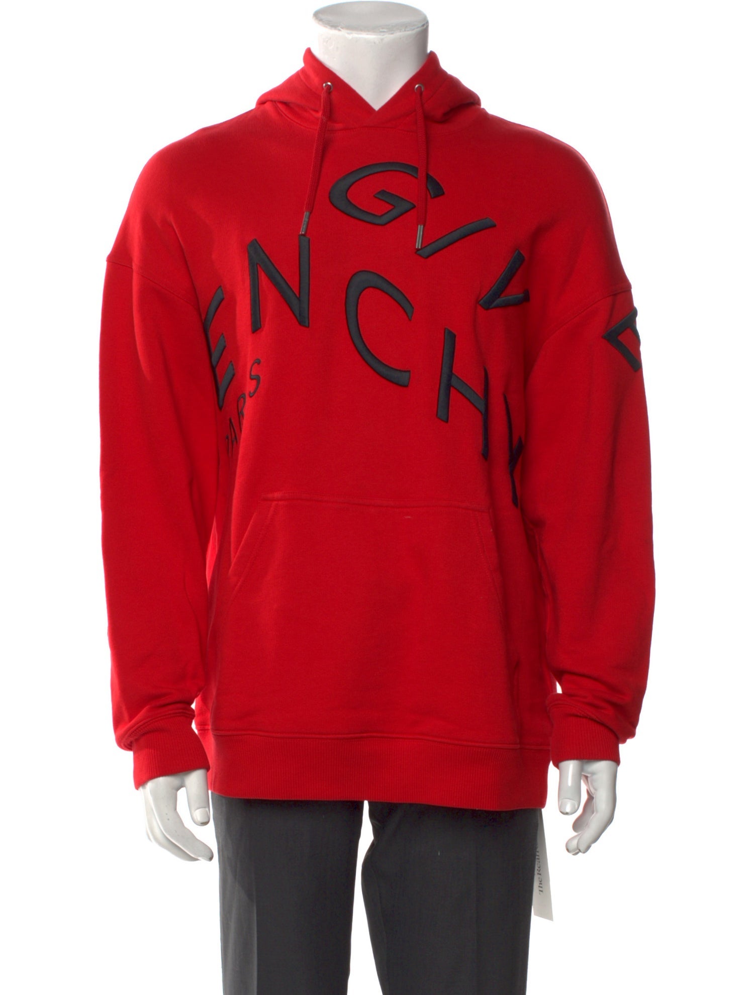 Givenchy Graphic Print V-Neck Hoodie