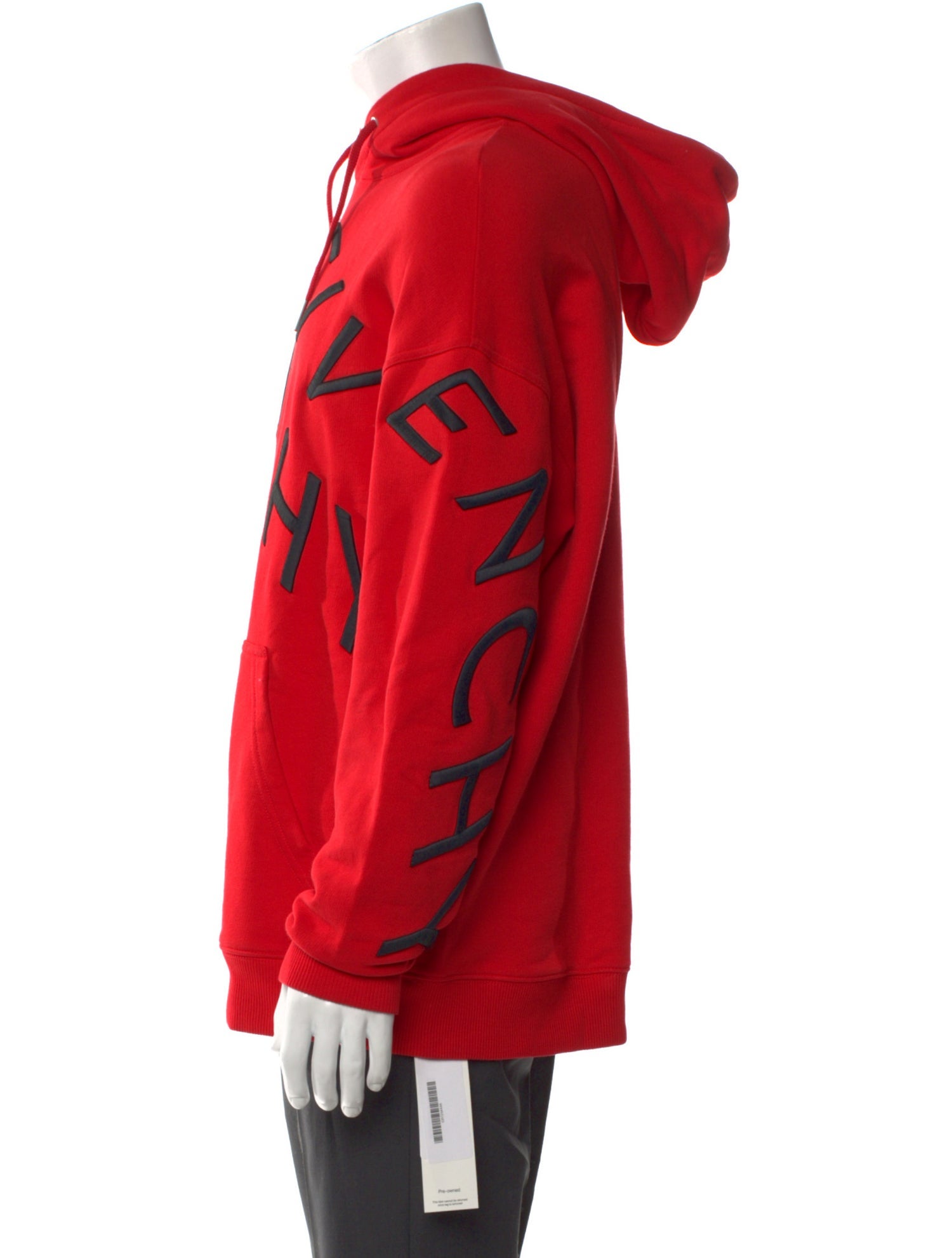 Givenchy Graphic Print V-Neck Hoodie