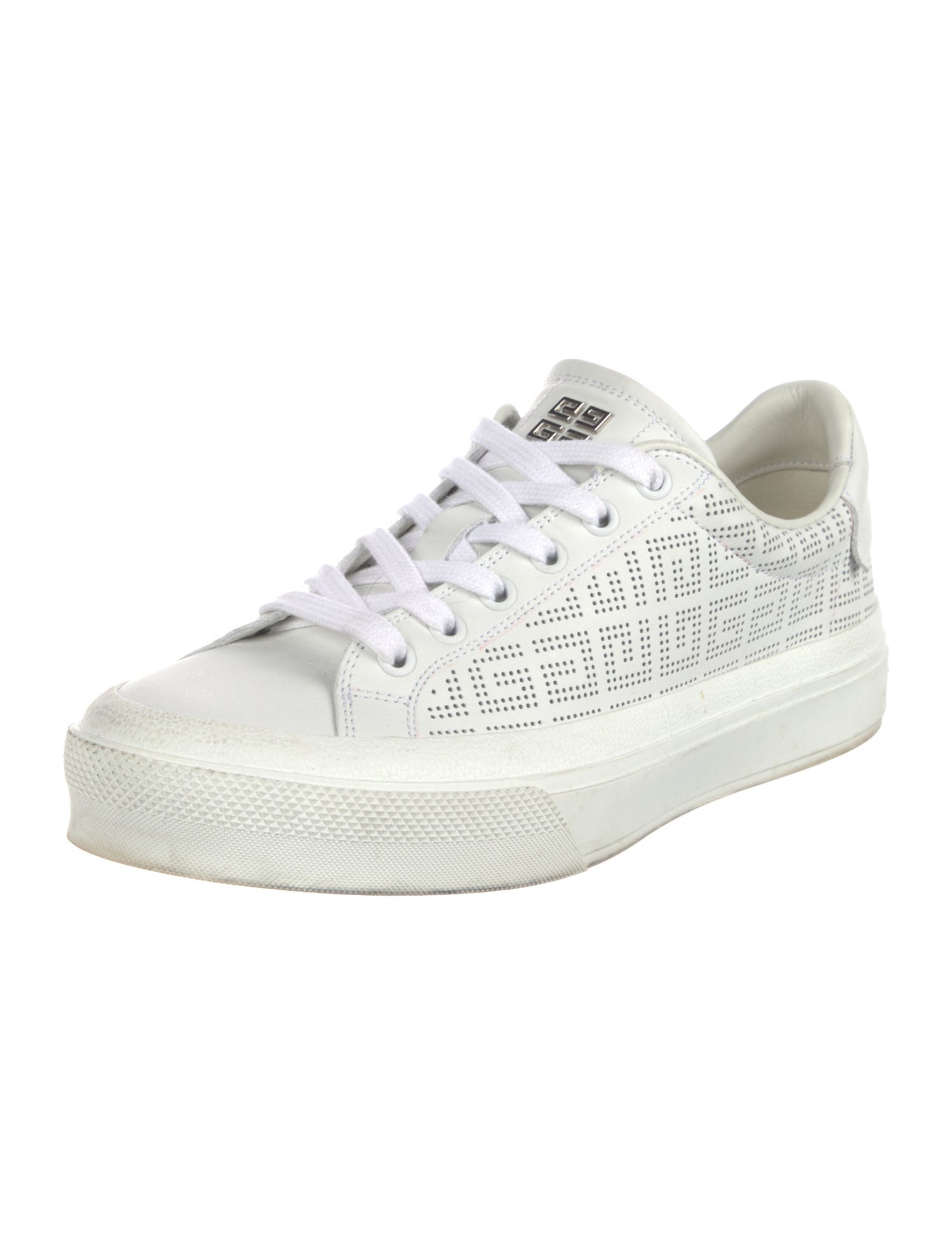 Givenchy Leather Lasercut Accents Sneakers