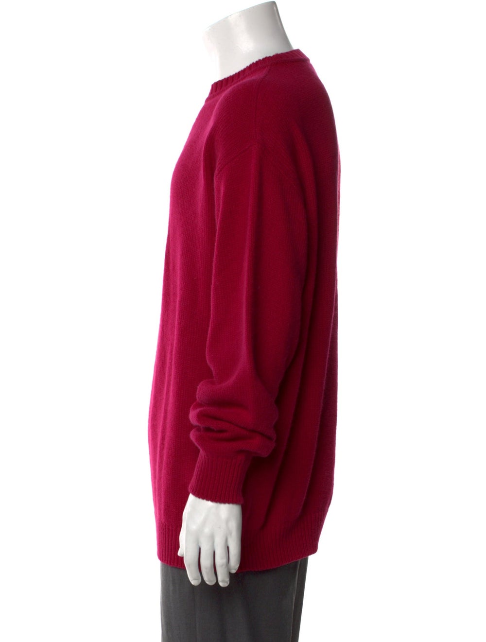 Givenchy Wool Pullover Red Graphic Print Lace Tri… - image 2