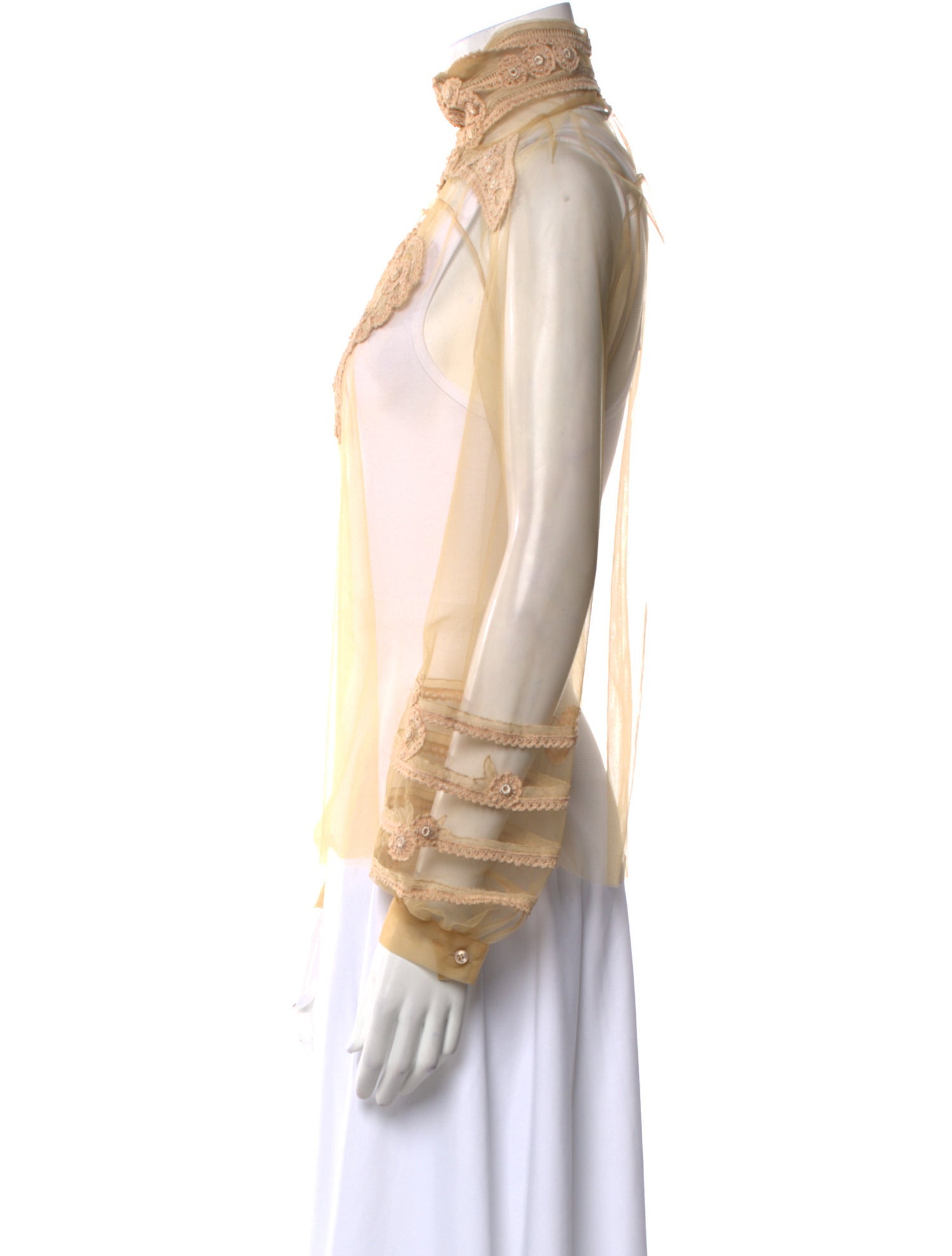 Givenchy Turtleneck Long Sleeve Blouse