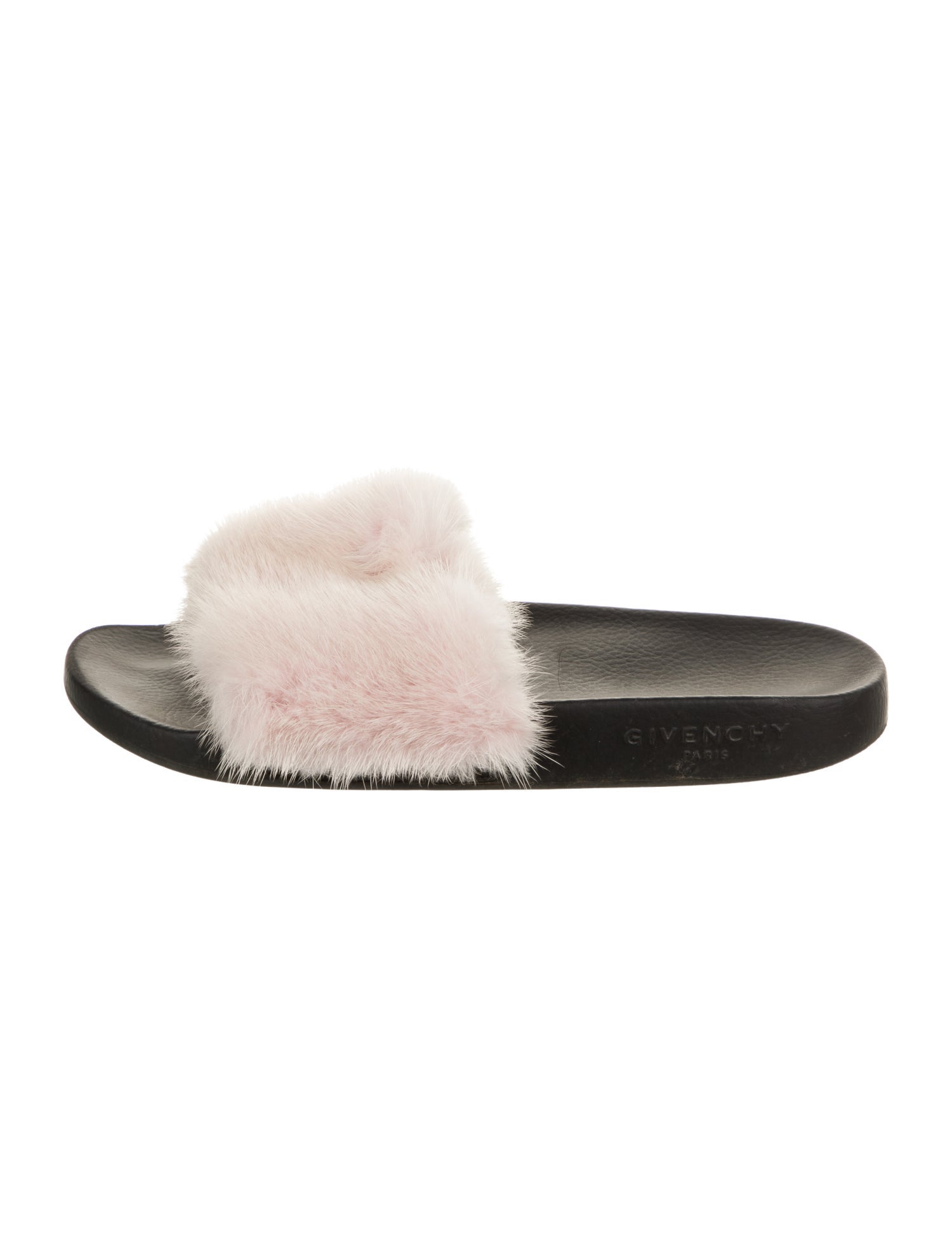 Givenchy Mink Fur Trim Slides
