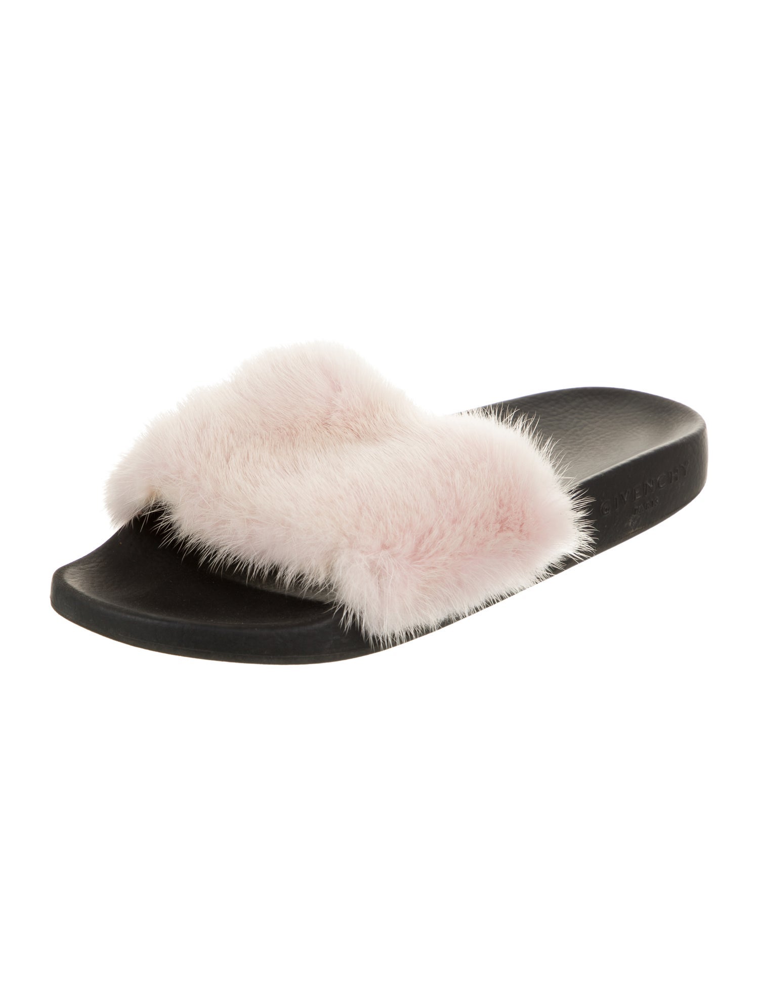 Givenchy Mink Fur Trim Slides