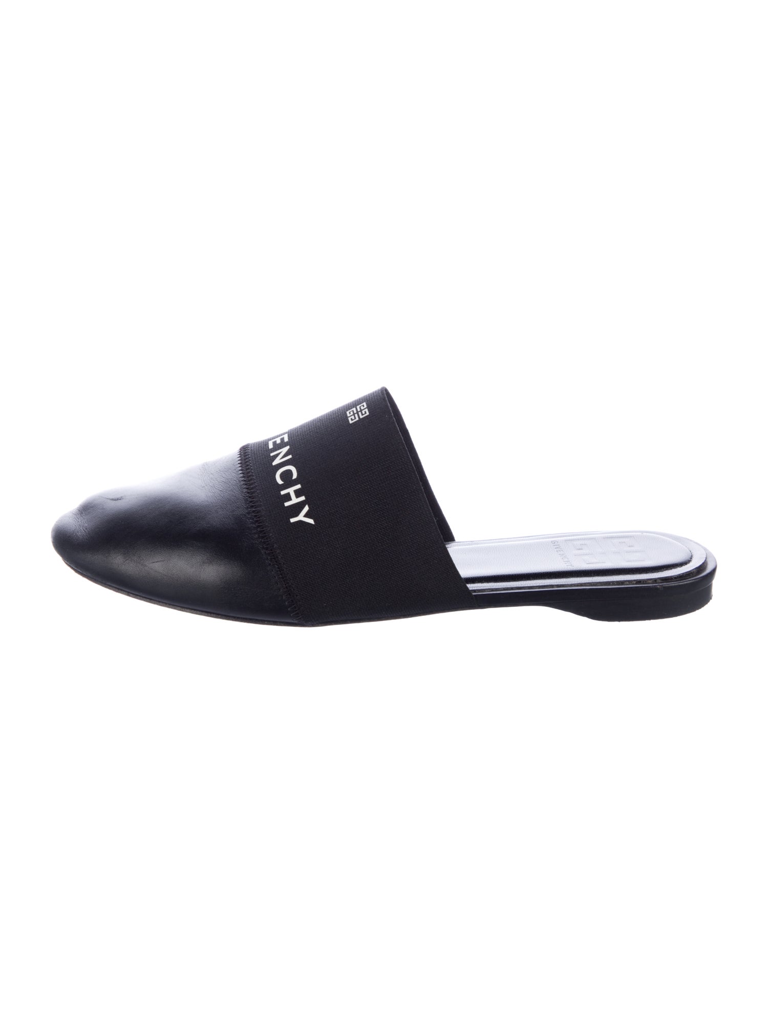 Givenchy Signature Logo Leather Mules