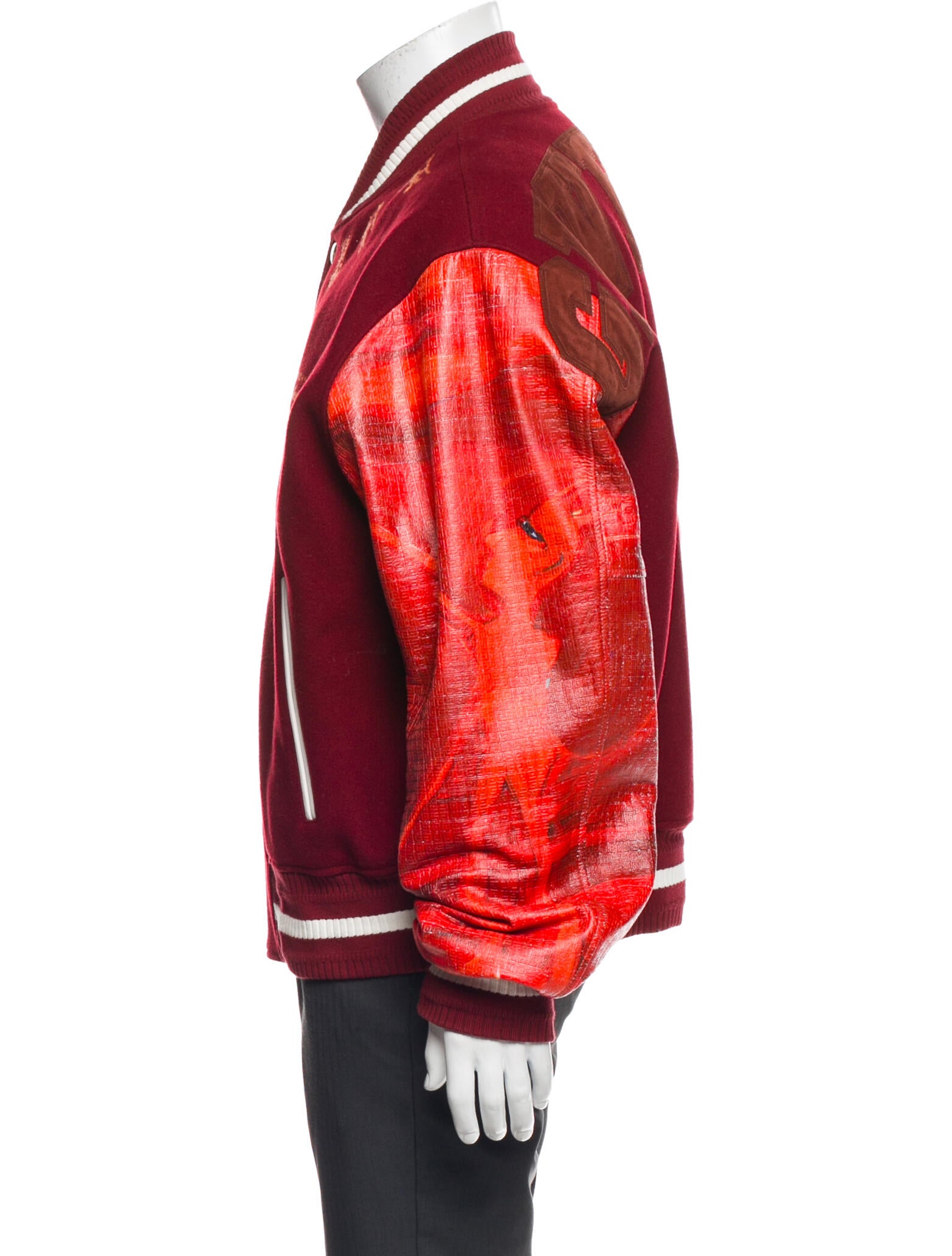 Givenchy Wool Graphic Print Varsity Jacket