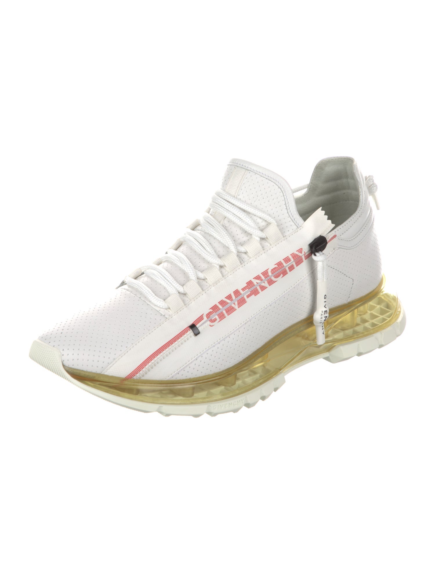 Givenchy Leather Lasercut Accents Sneakers
