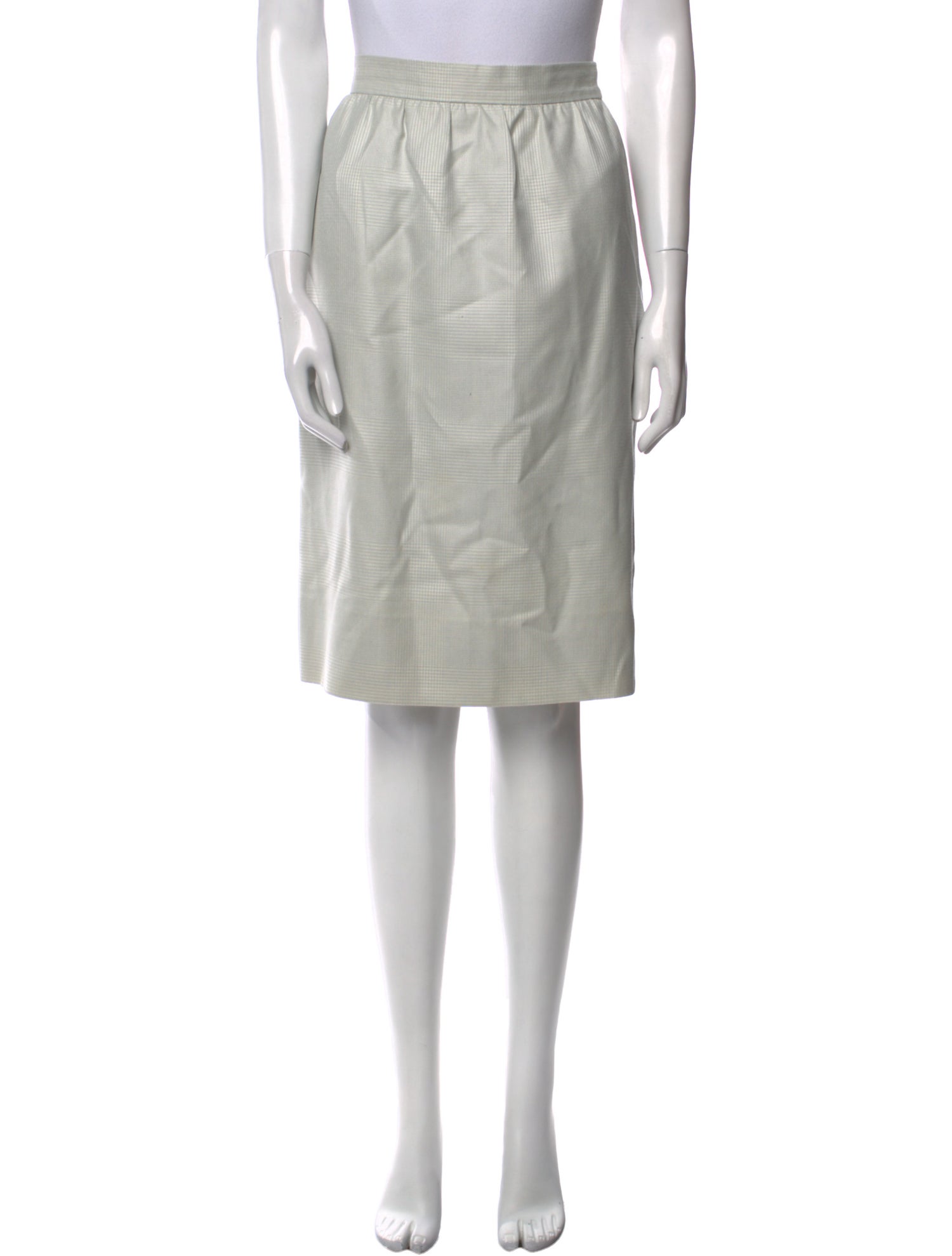 Givenchy Pleated Accents Knee-Length Skirt