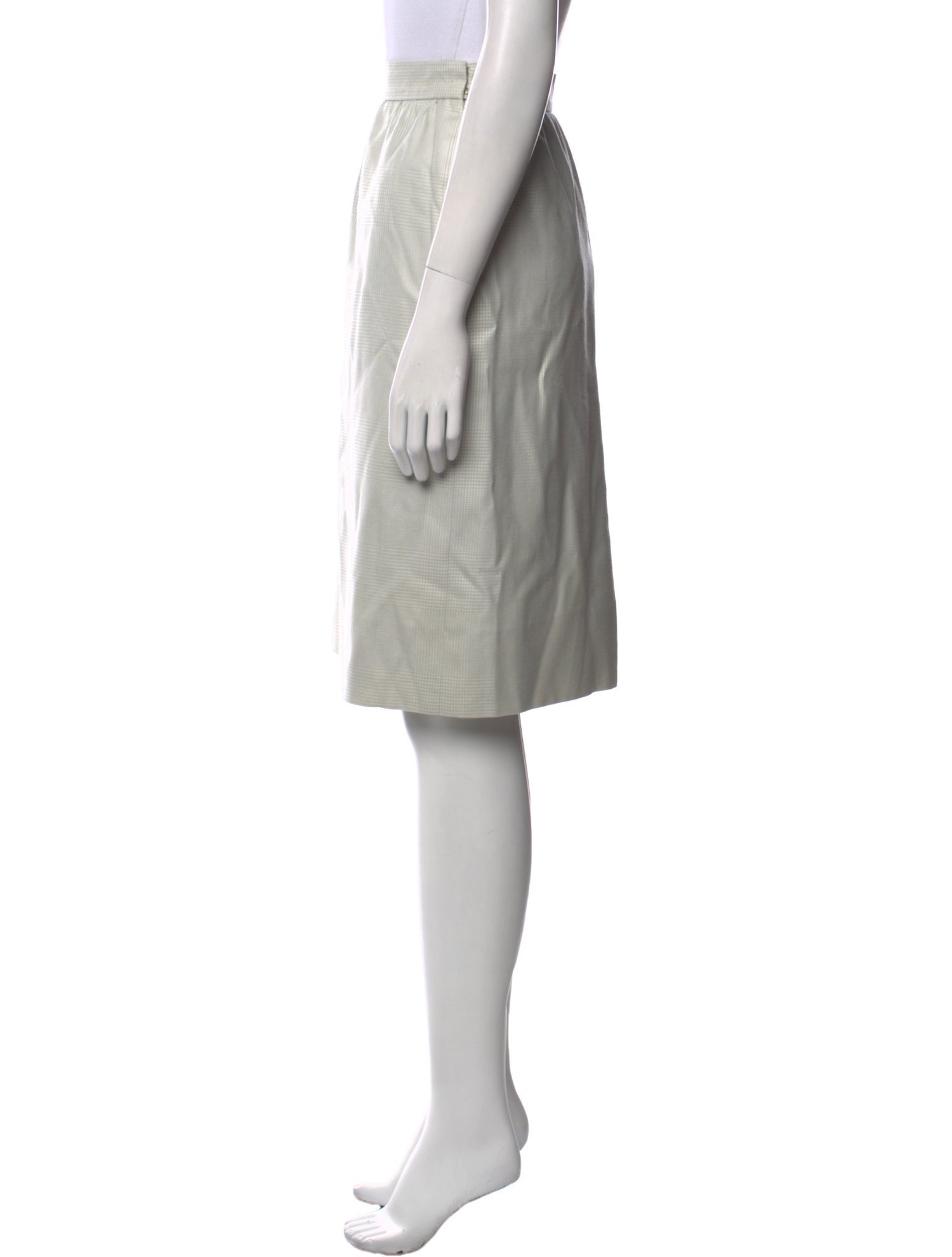 Givenchy Pleated Accents Knee-Length Skirt