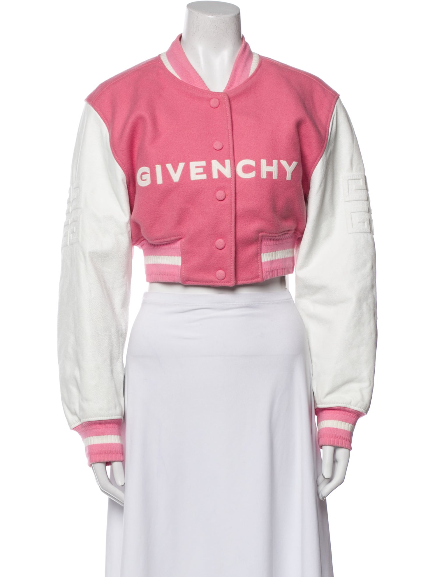 Givenchy Wool Graphic Print Bomber Jacket