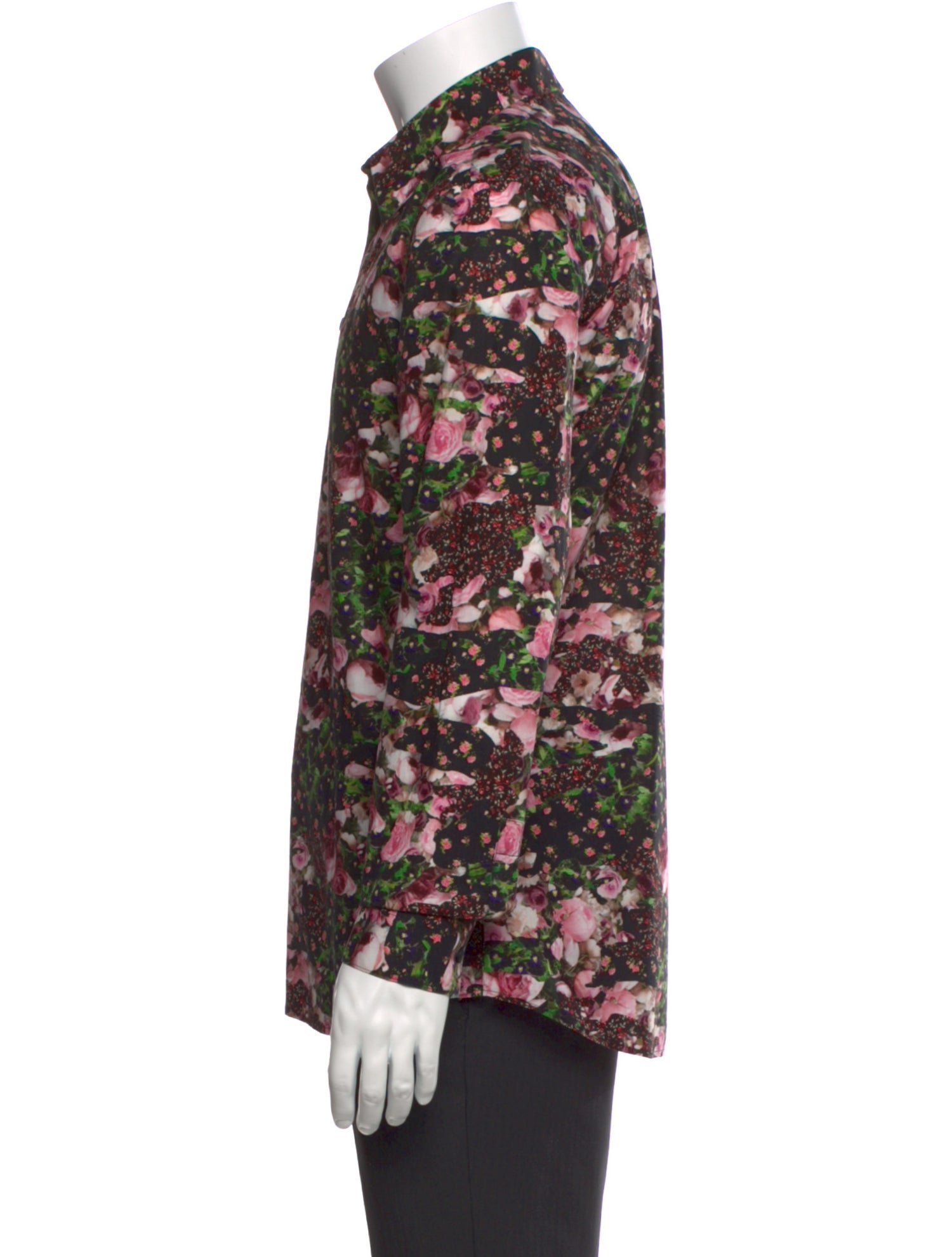 Givenchy Floral Print Long Sleeve Shirt
