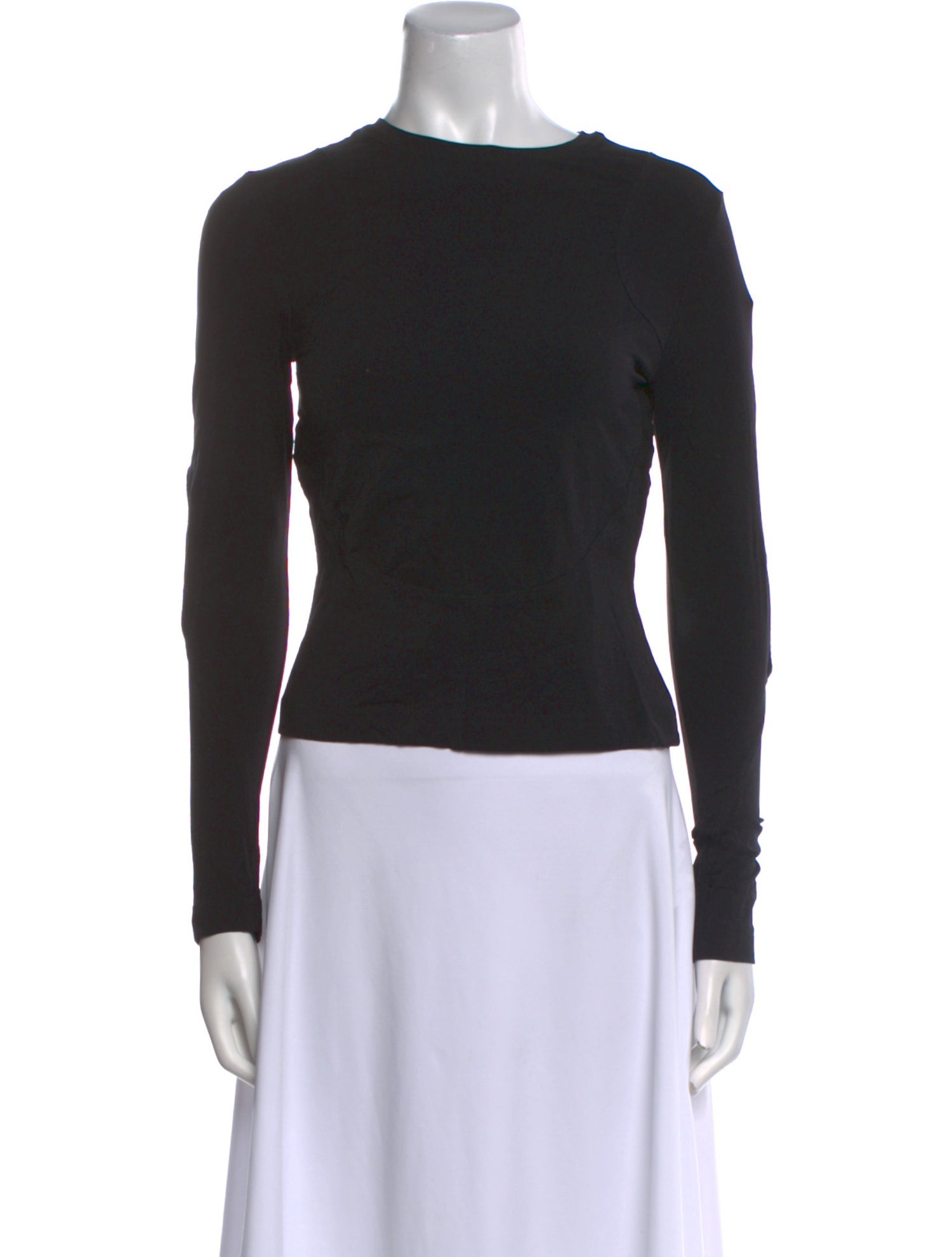 Givenchy Bateau Neckline Long Sleeve Top