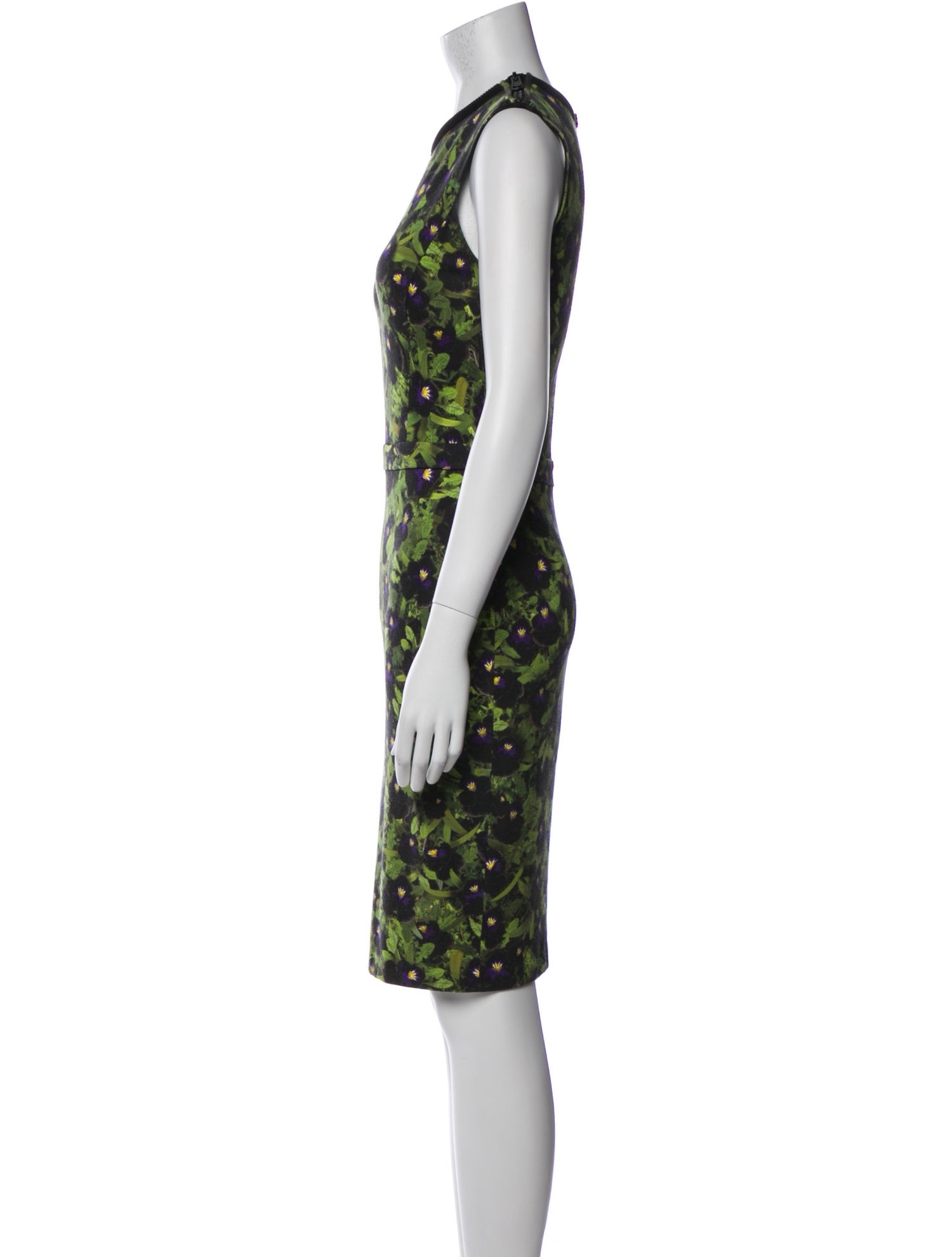Givenchy Floral Print Knee-Length Dress