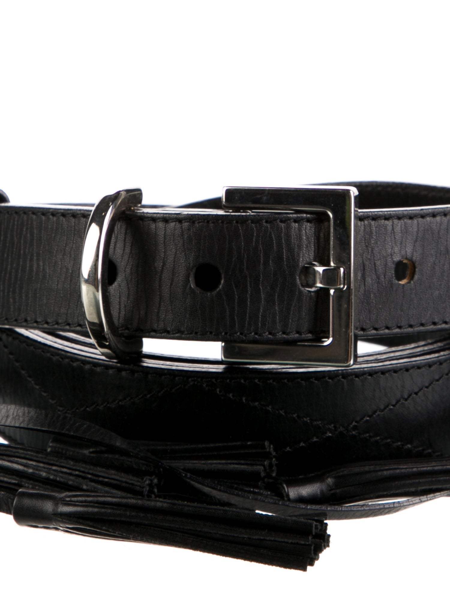 Givenchy Leather Tassel Accents Belt