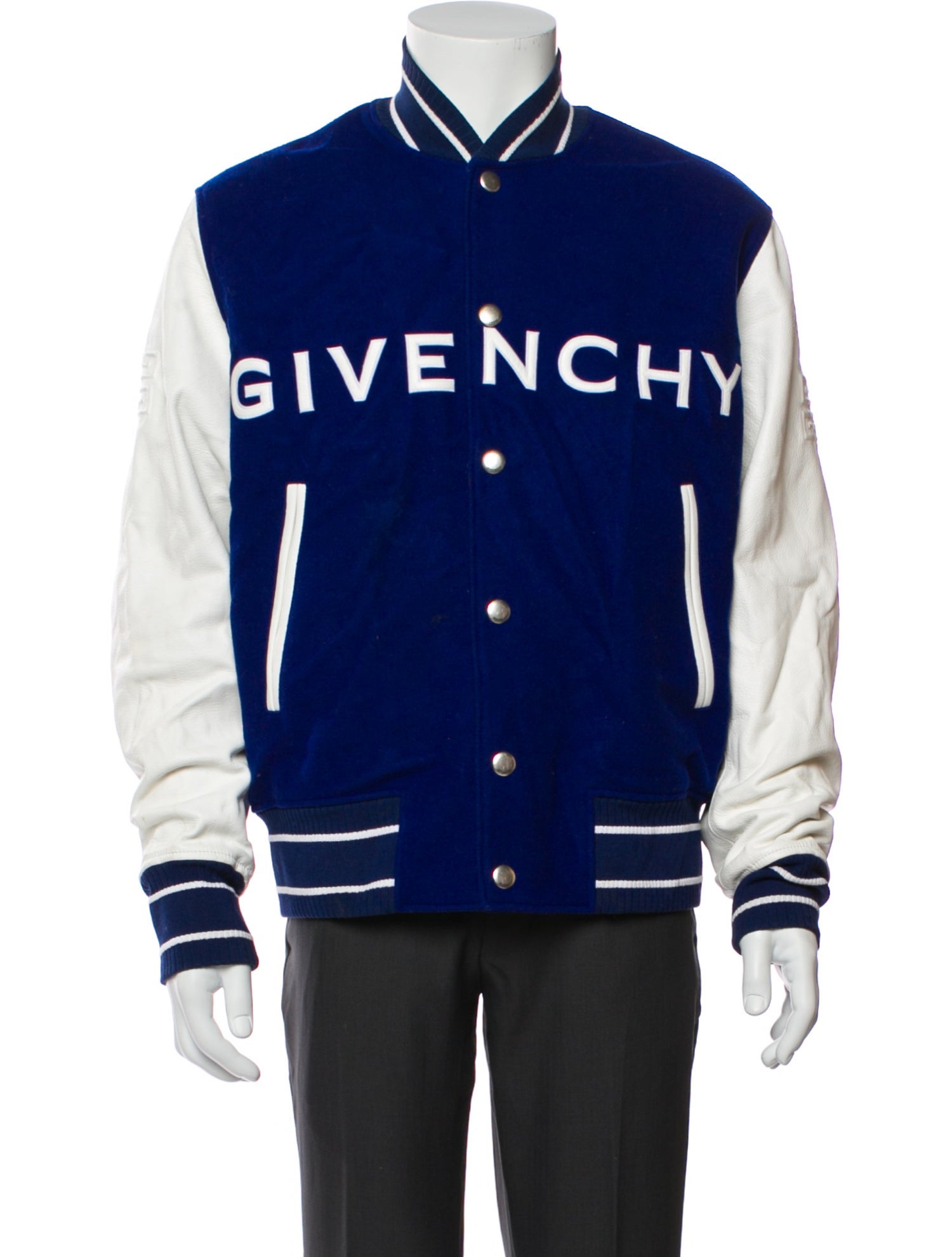 Givenchy Wool Graphic Print Varsity Jacket
