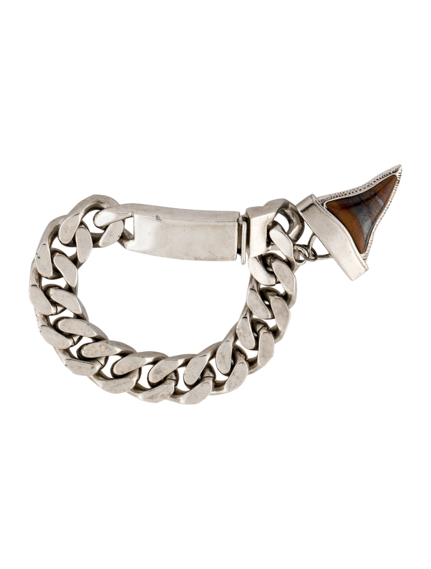 Givenchy Enamel Shark Tooth Link Bracelet