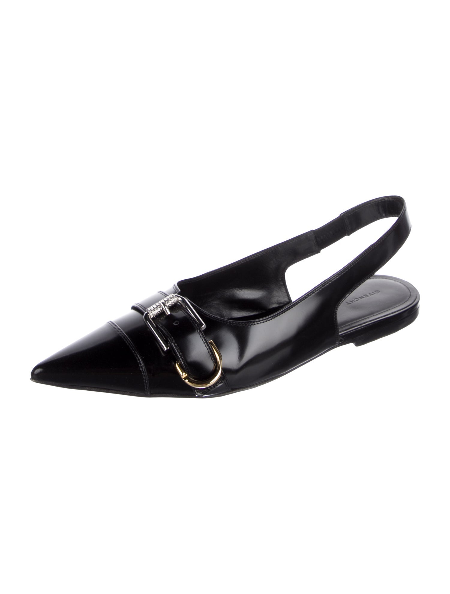 Givenchy Leather Slingback Flats