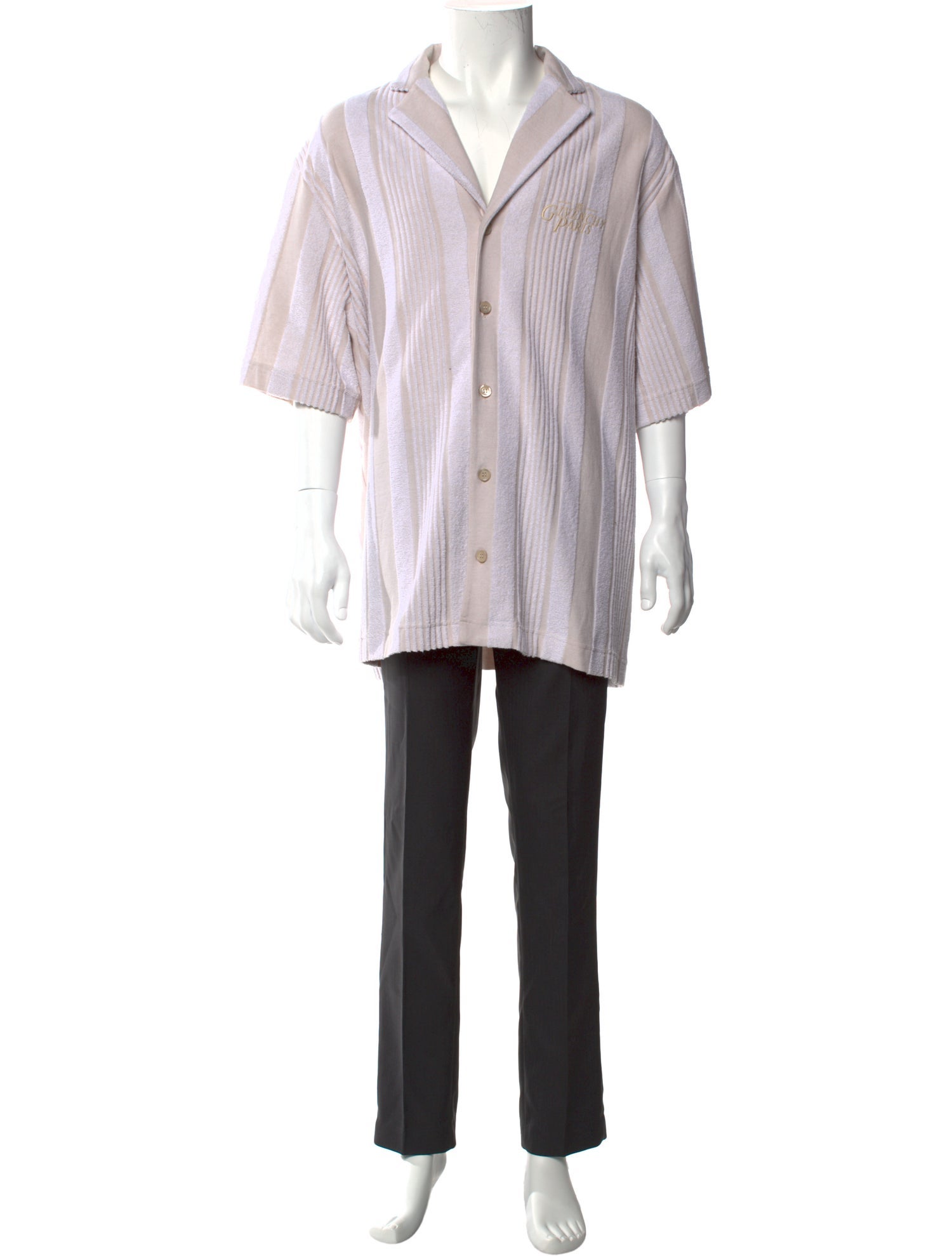 Givenchy Striped Short Sleeve Shirt