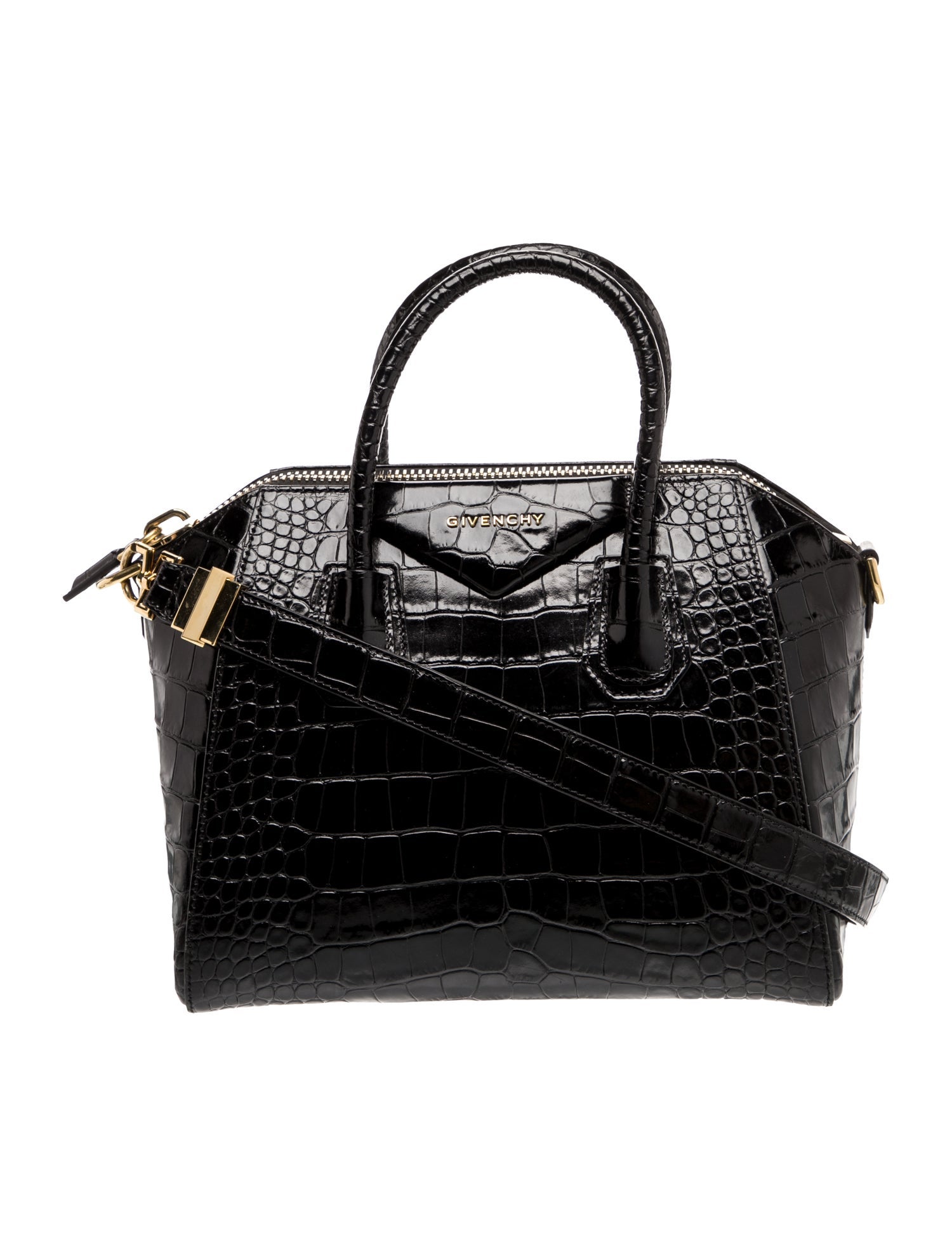 Givenchy Embossed Leather Top Handle Bag