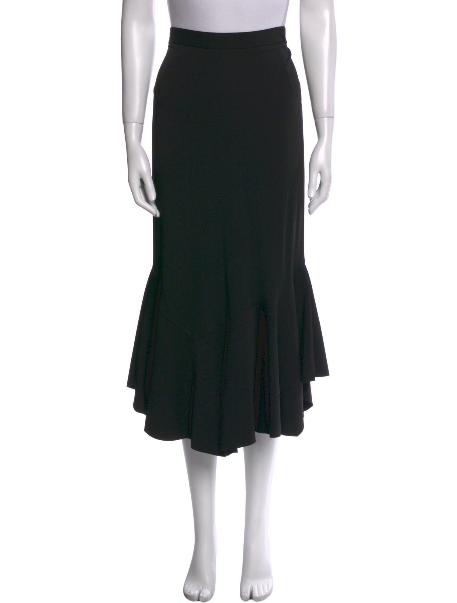 Givenchy Ruffle Embellishment Midi Length Skirt