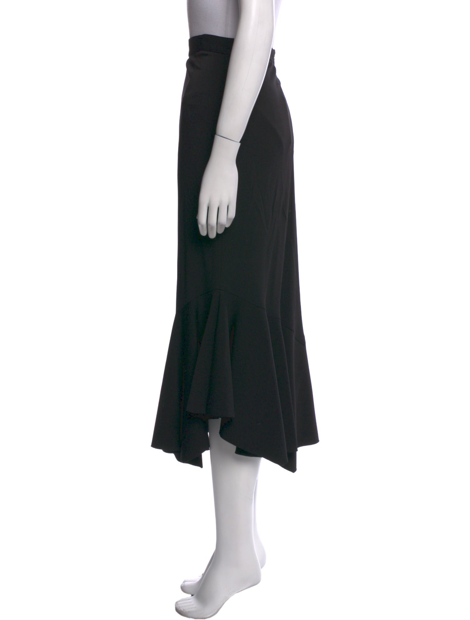 Givenchy Ruffle Embellishment Midi Length Skirt