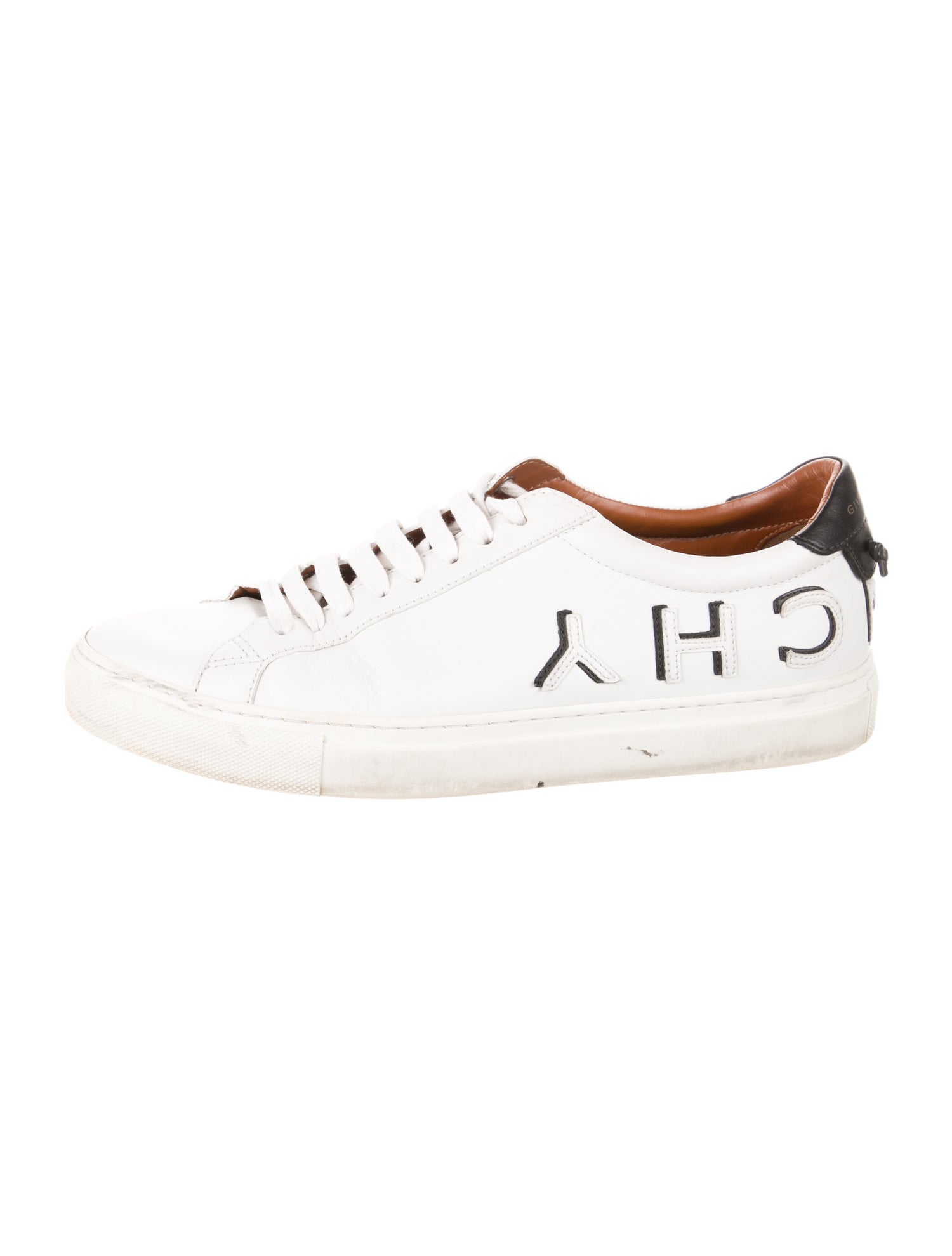 Givenchy Leather Graphic Print Sneakers
